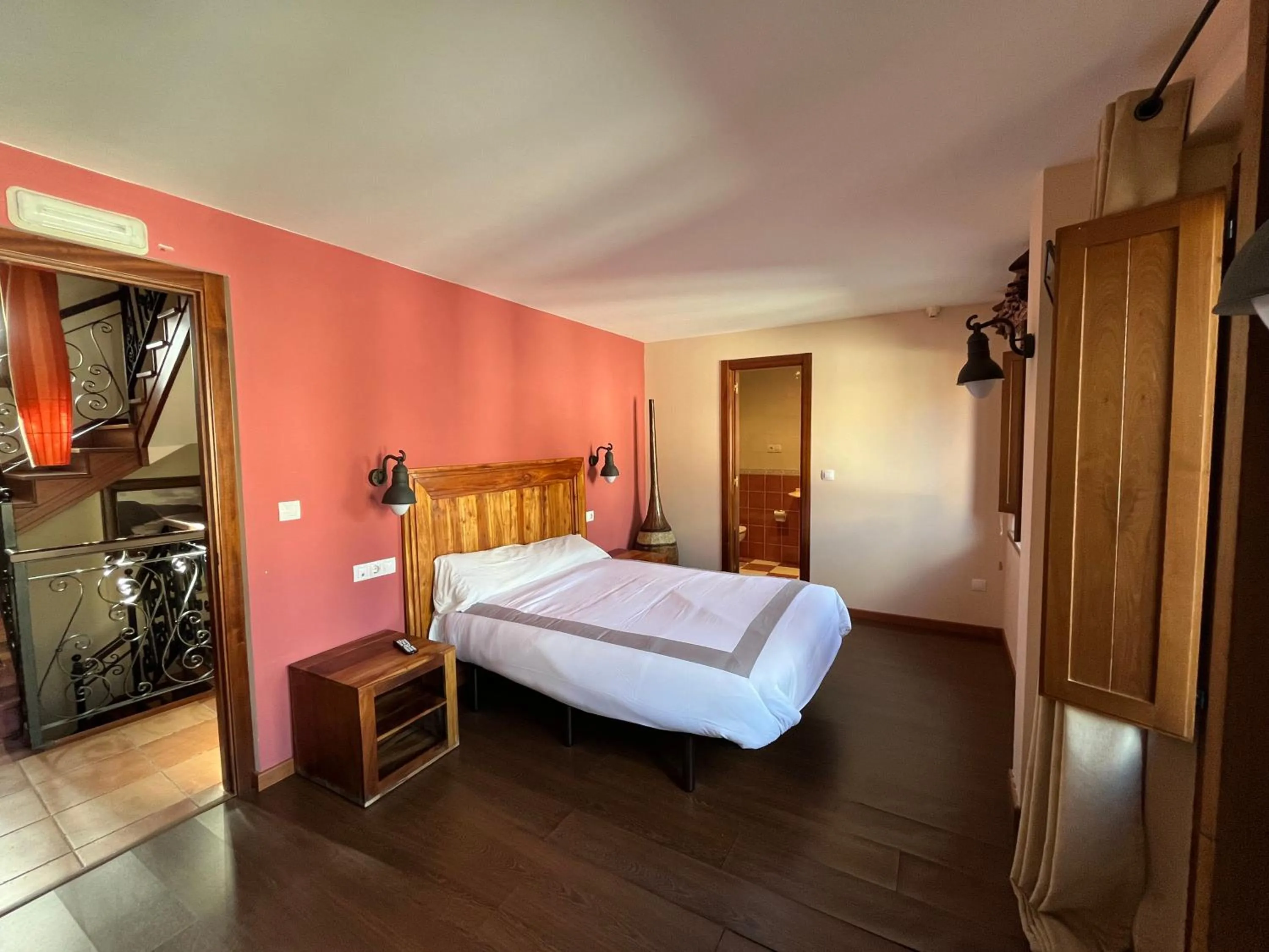 Bed in Hotel Cabo Ortegal