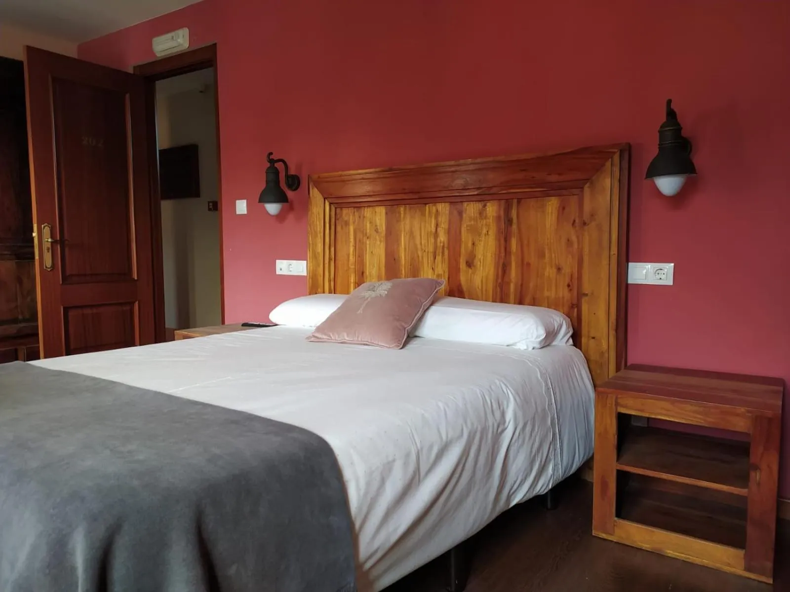 Bed in Hotel Cabo Ortegal