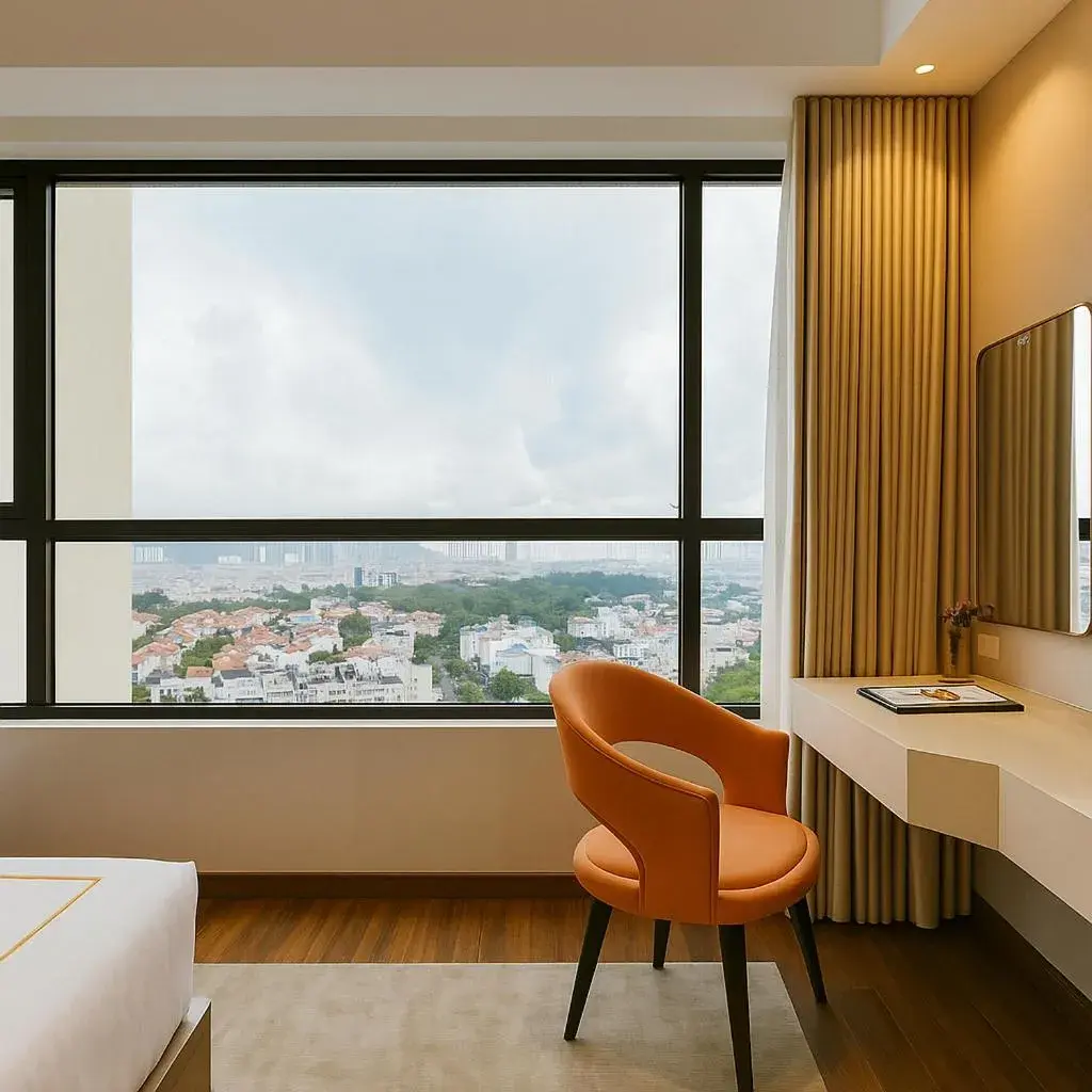 View (from property/room), Bed in Vias Hotel Vung Tau - Transportation Included View (from property/room), Bed in Vias Hotel Vung Tau - Transportation Included
