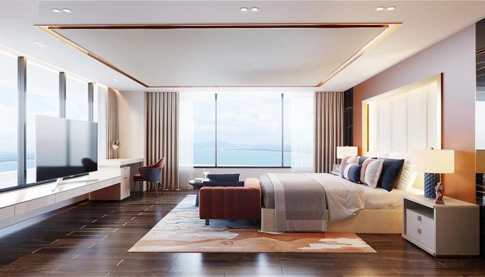 Living room, Bed in Vias Hotel Vung Tau