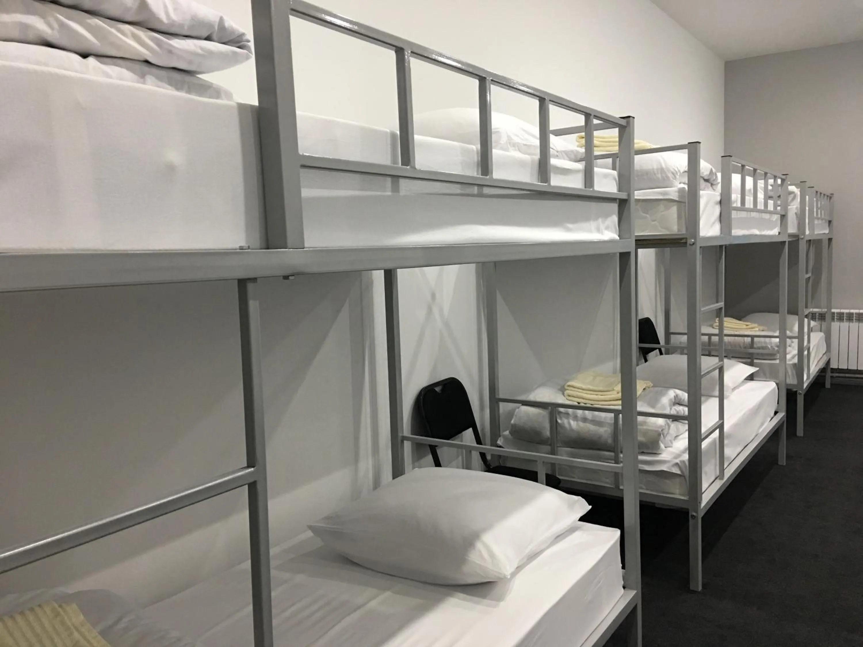 bunk bed in Jules Verne Hostel