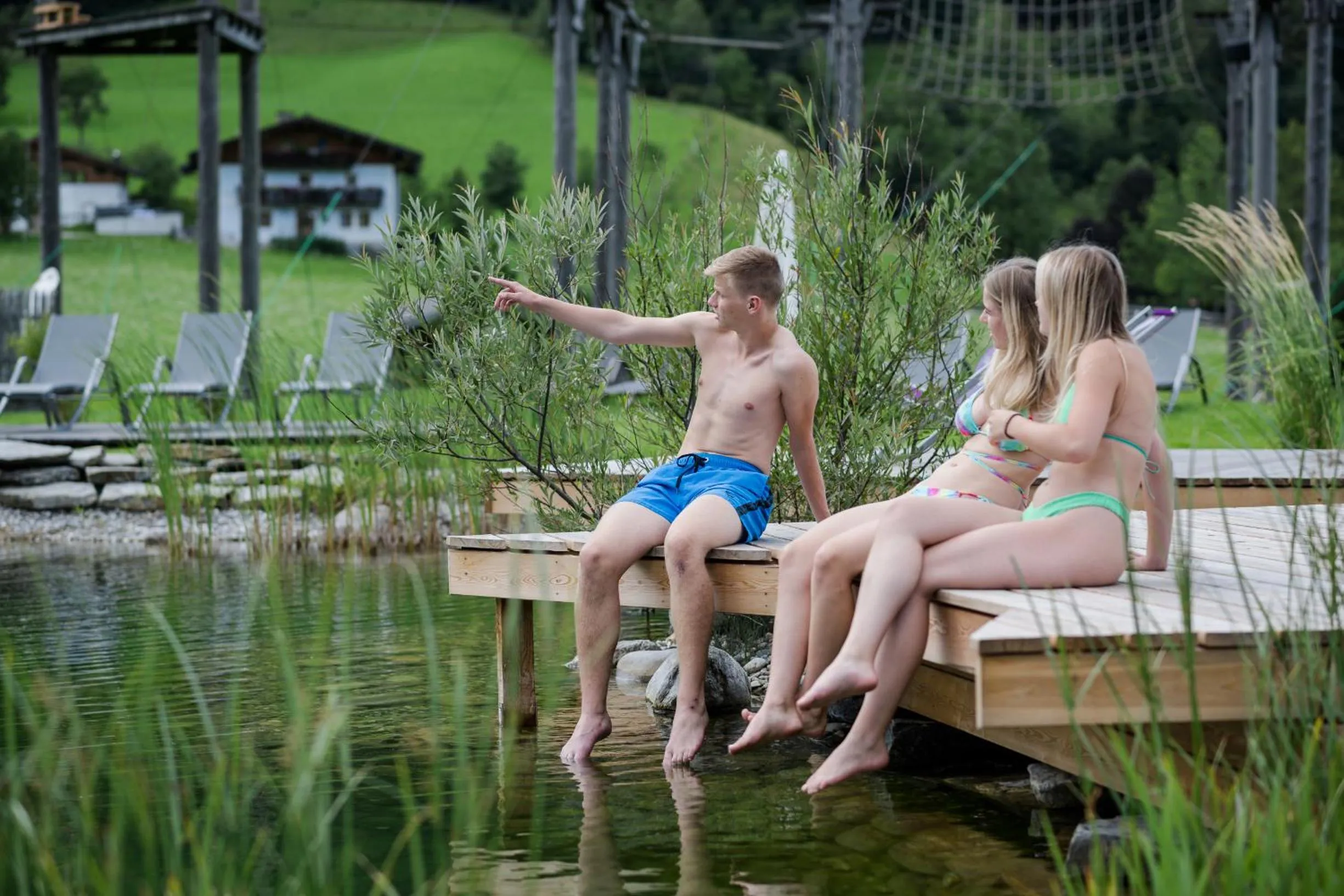 Swimming pool in almlust - hotel, apartments, chalets