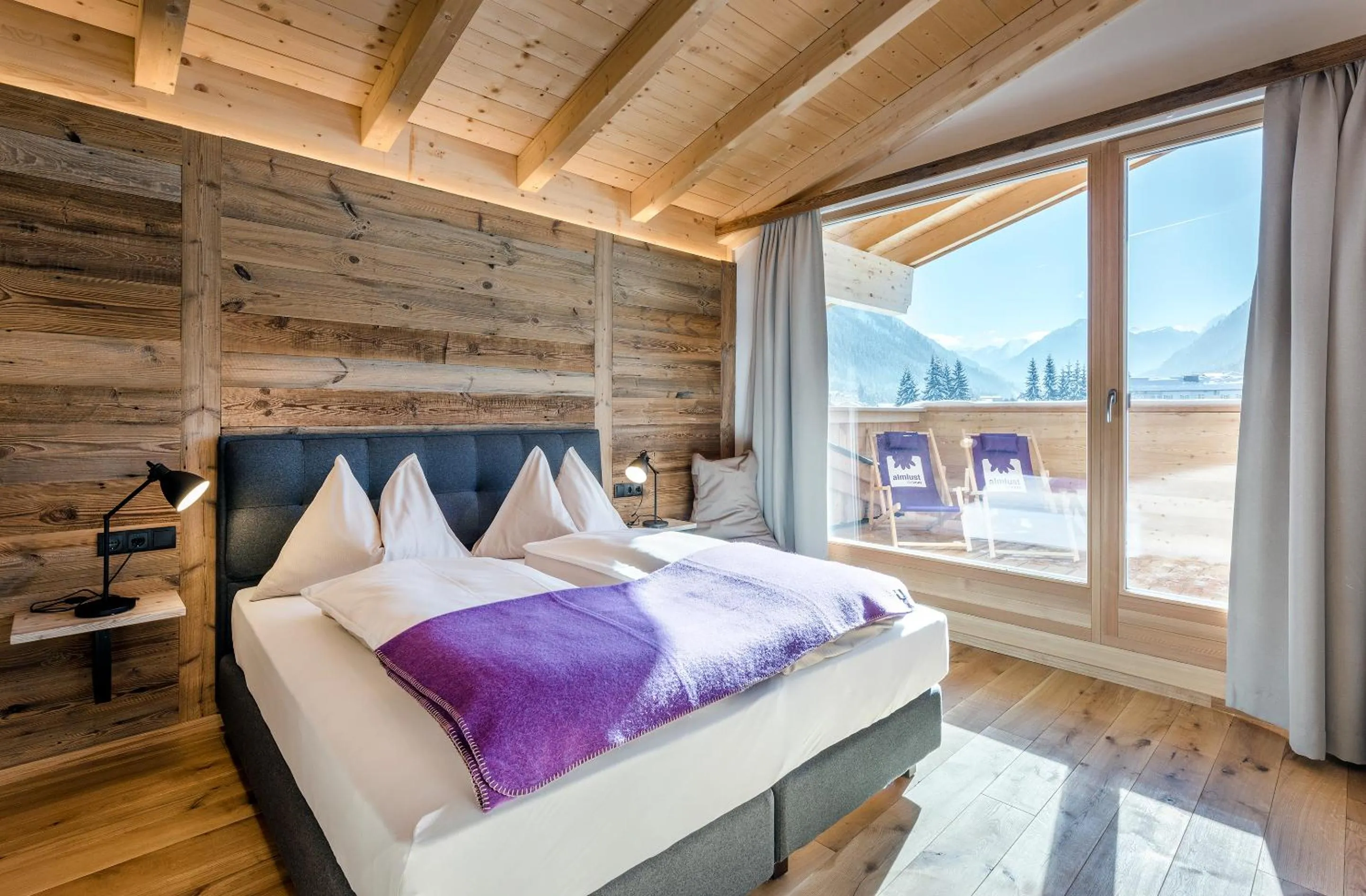 Bedroom, Bed in almlust - hotel, apartments, chalets