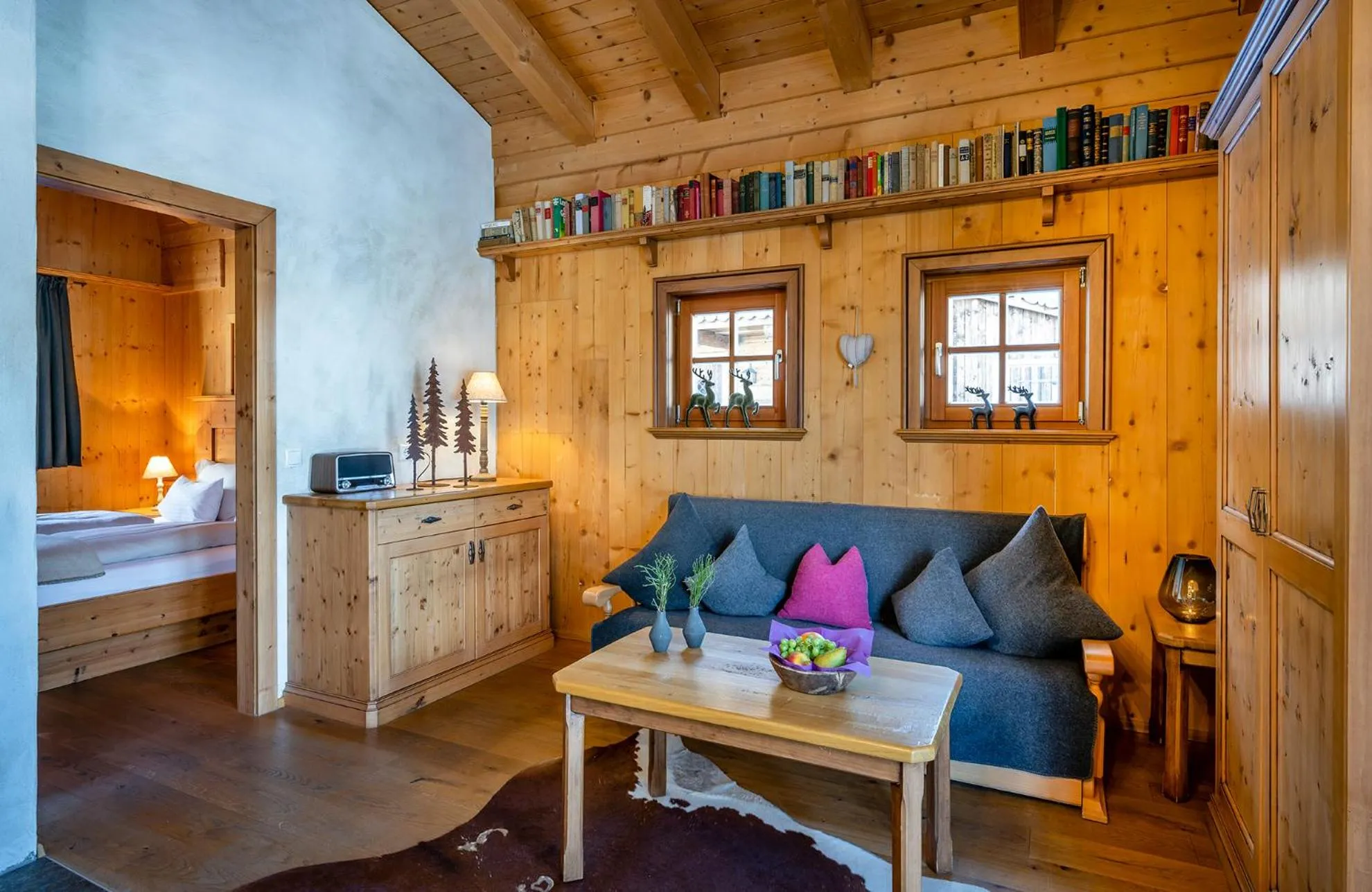 Living room in almlust - hotel, apartments, chalets