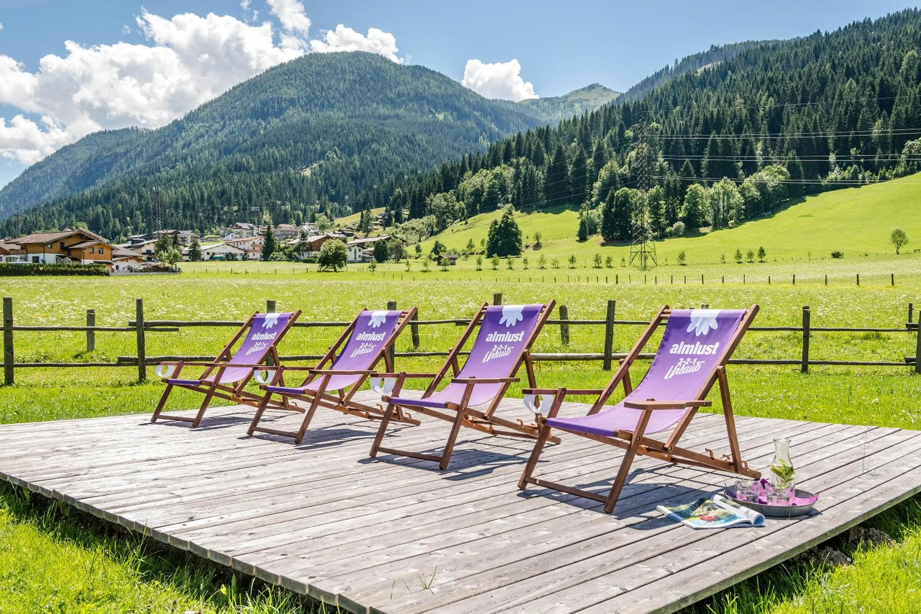 Swimming pool in almlust - hotel, apartments, chalets