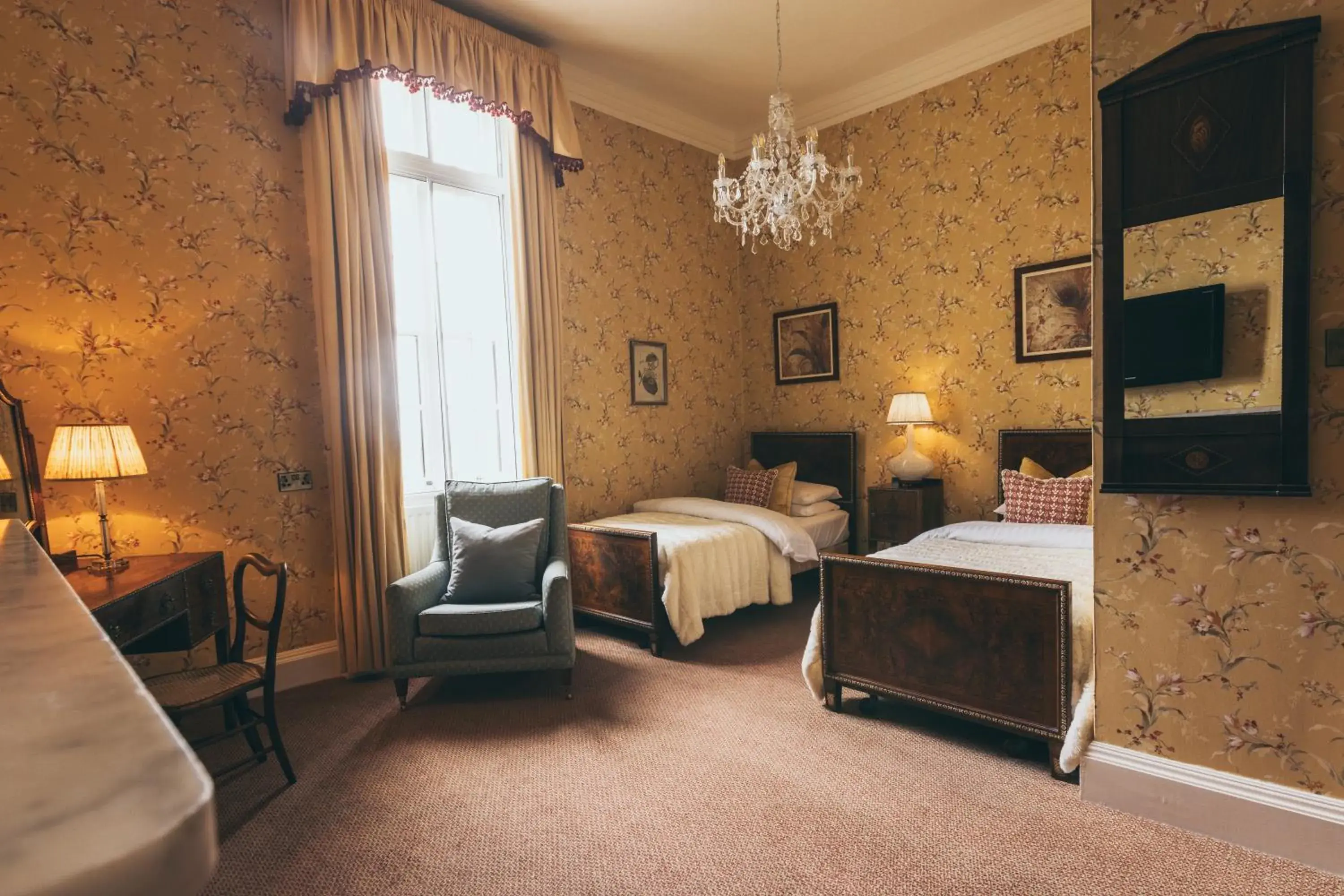 Bedroom, Bed in Rowton Castle Bedroom, Bed in Rowton Castle