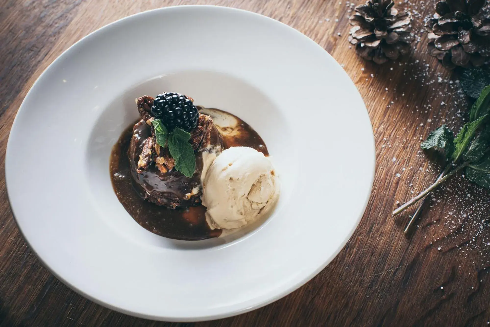 Food close-up in Rowton Castle Food close-up in Rowton Castle