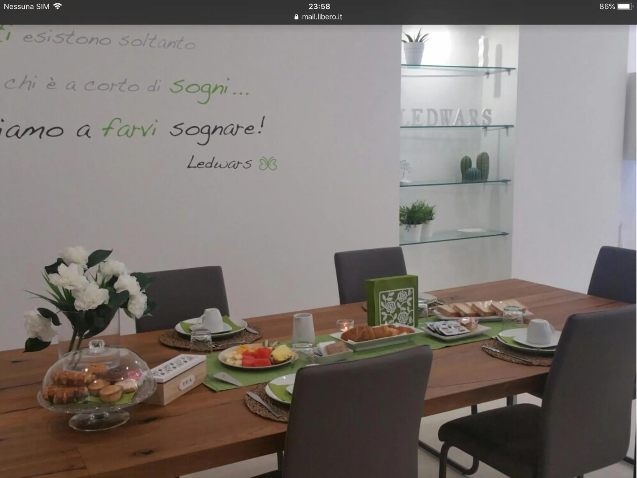 Italian breakfast in Ledwars