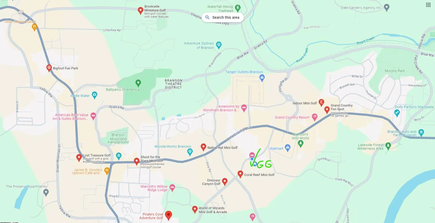 Golfcourse in Green Gables Inn