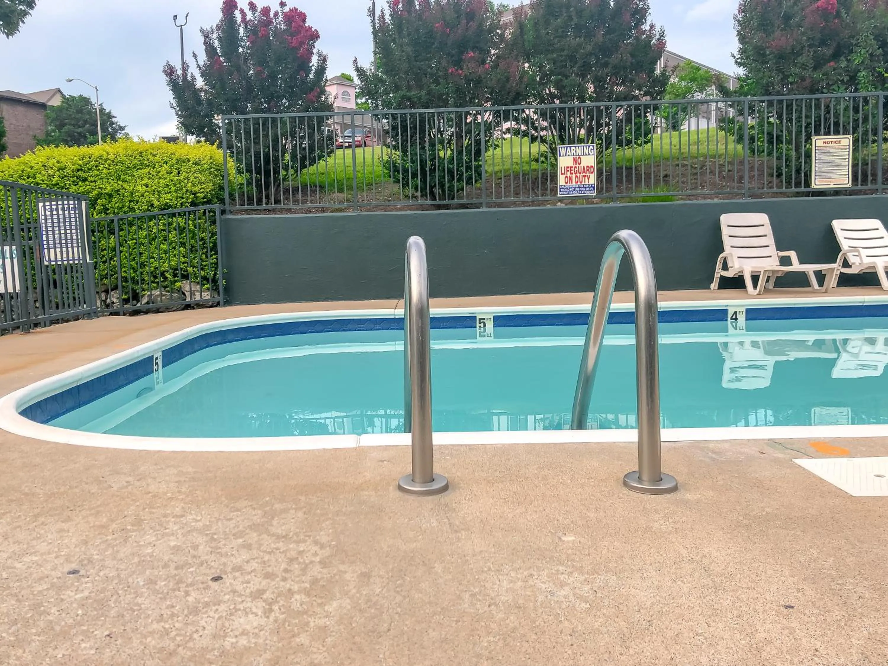 Pool view in Green Gables Inn