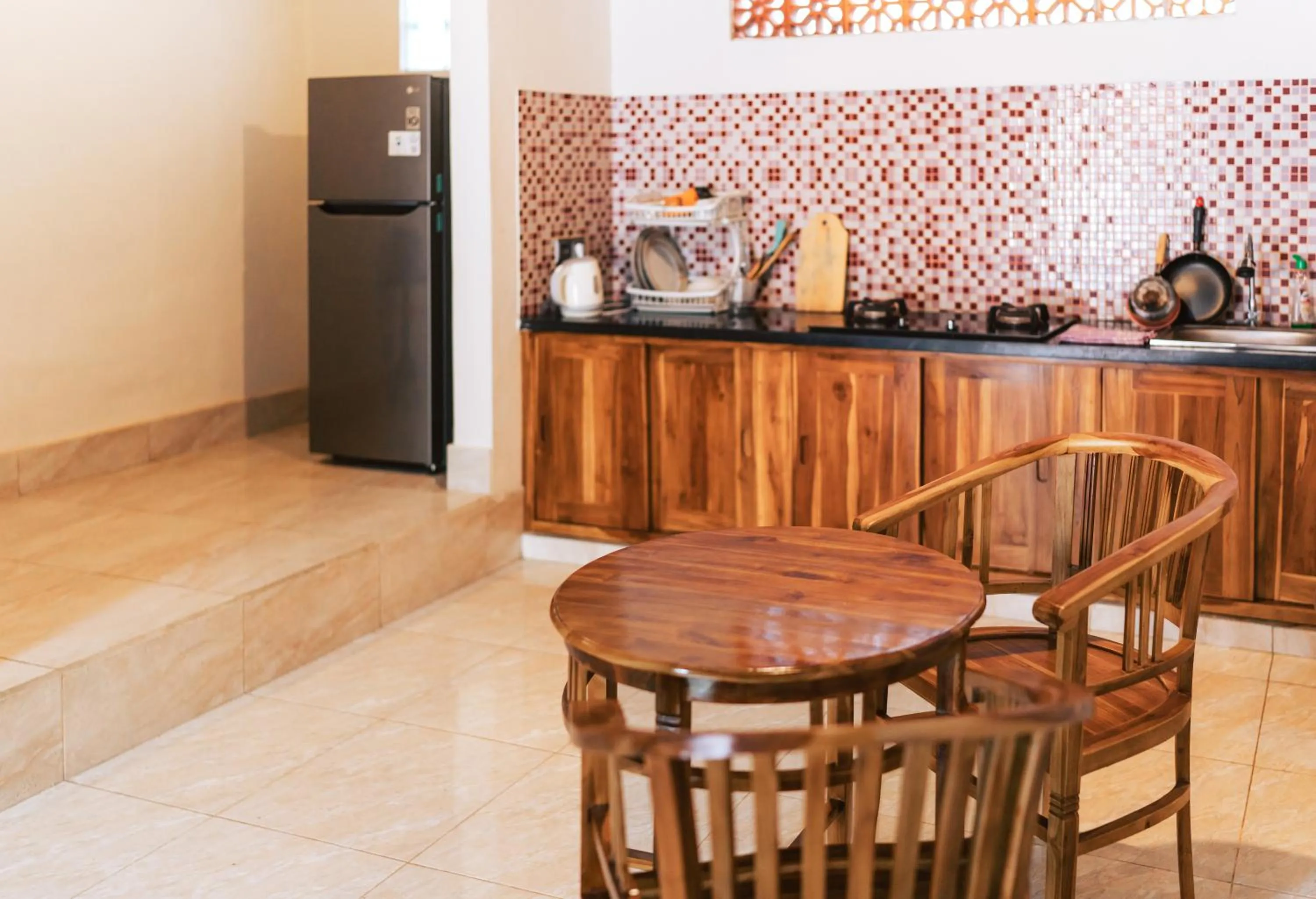 kitchen in Balimas Guest House