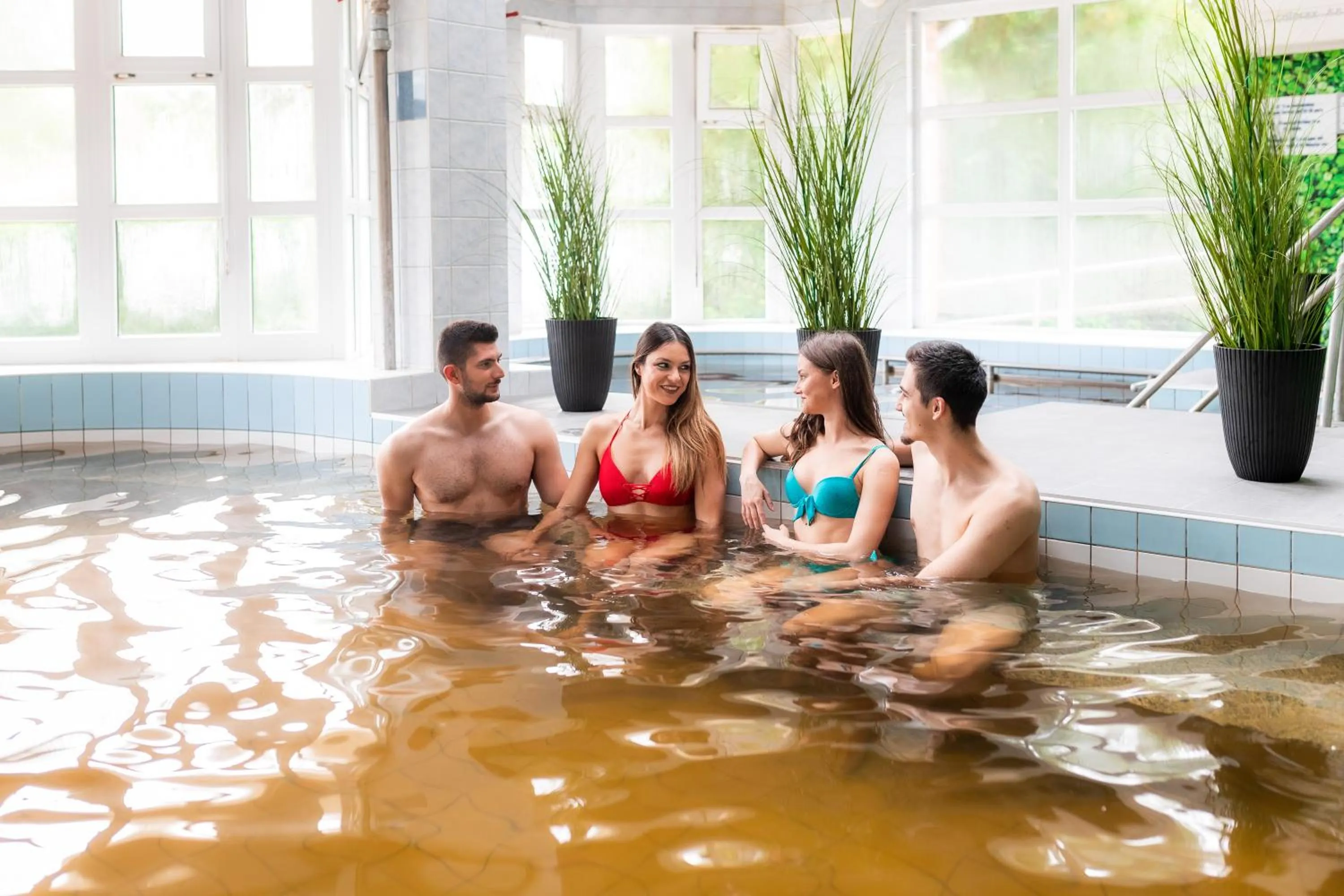 Hot Spring Bath in Thermal Hotel Garden