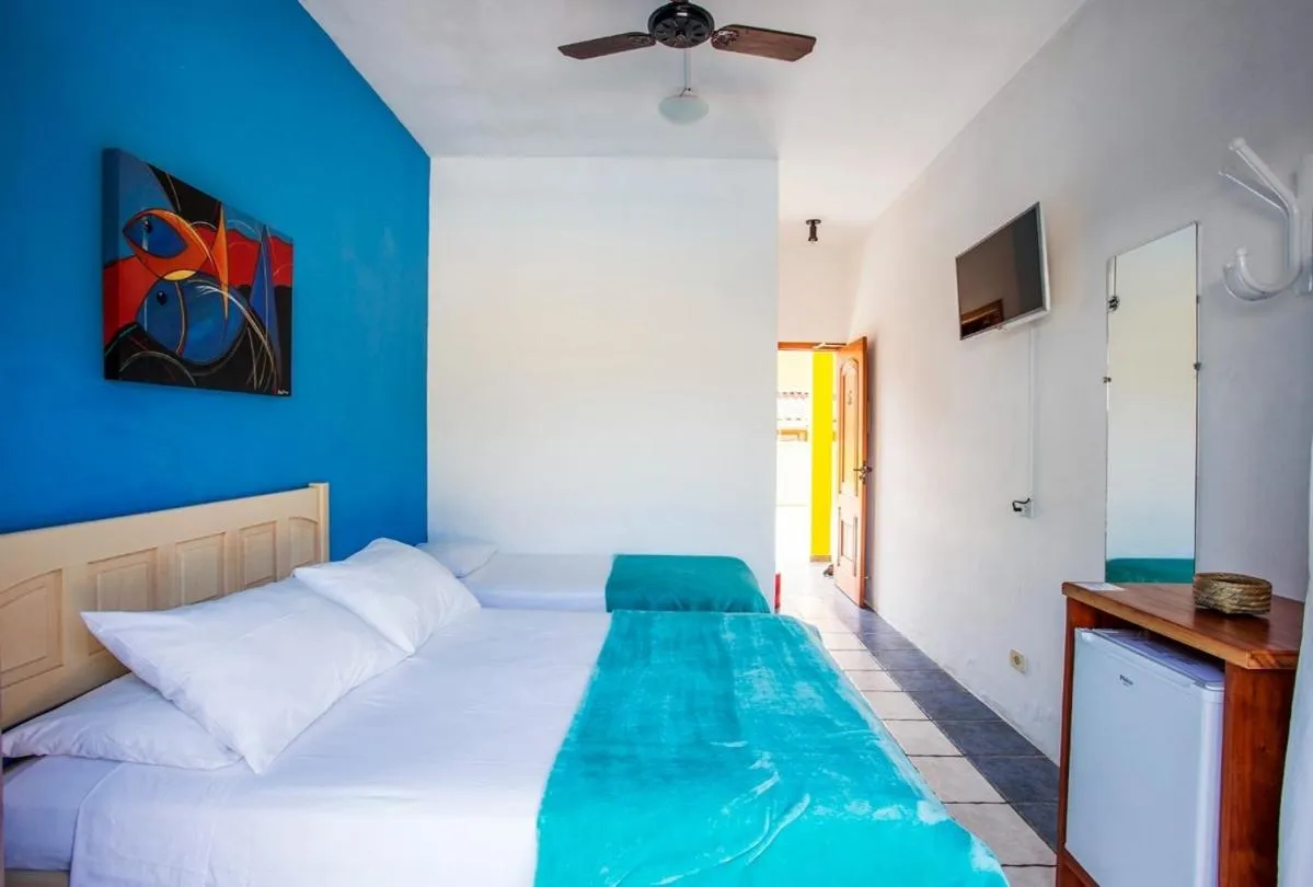 Bed in Pousada Azul Banana - Maresias