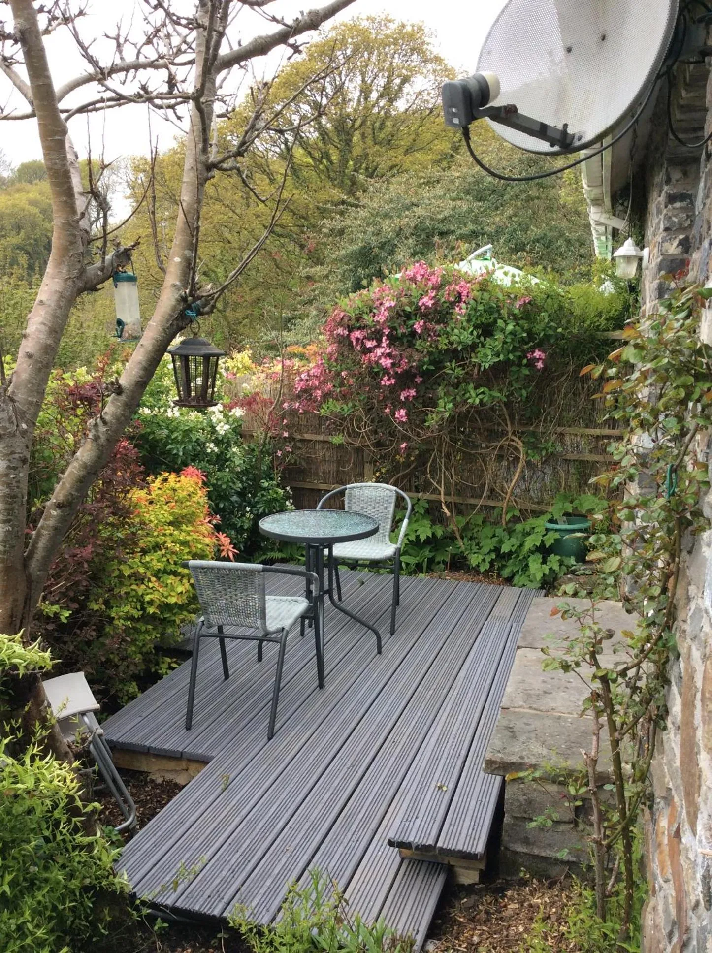 Patio in Cwmbach Guest House