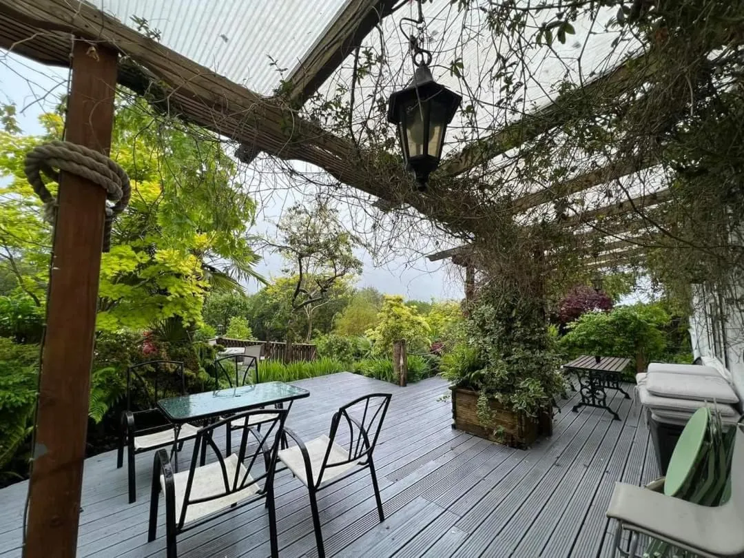 Garden view in Cwmbach Guest House