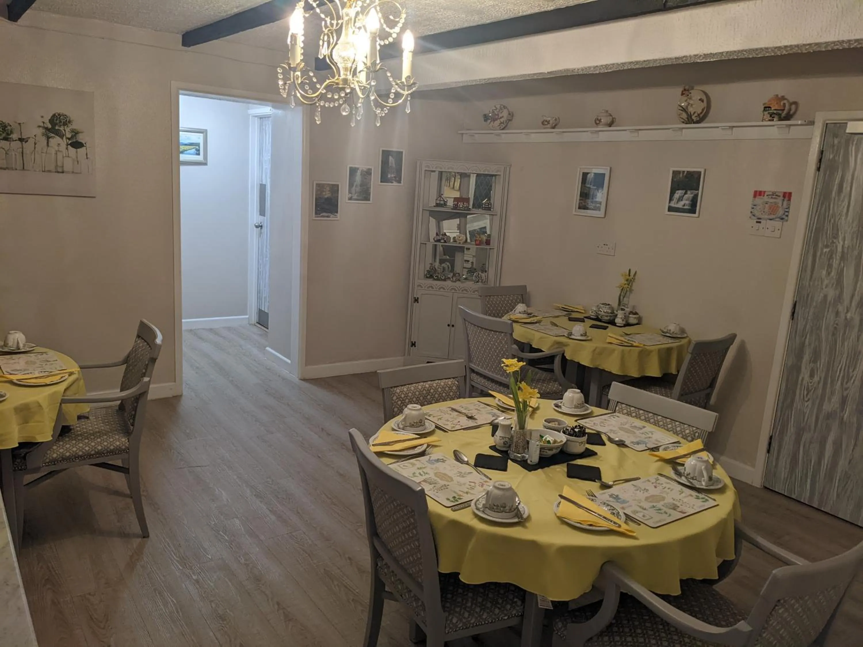 Dining area in Cwmbach Guest House
