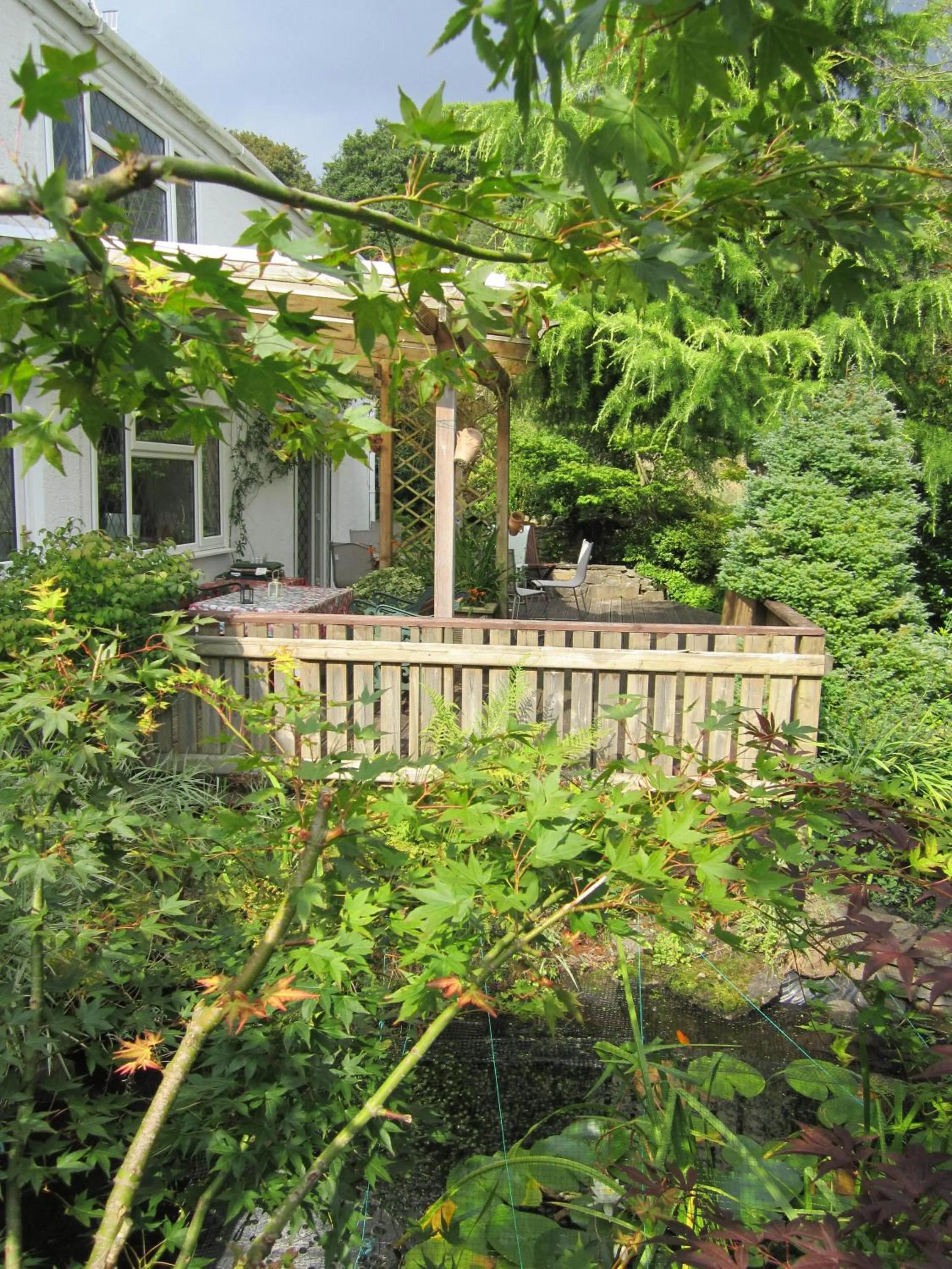 Patio in Cwmbach Guest House