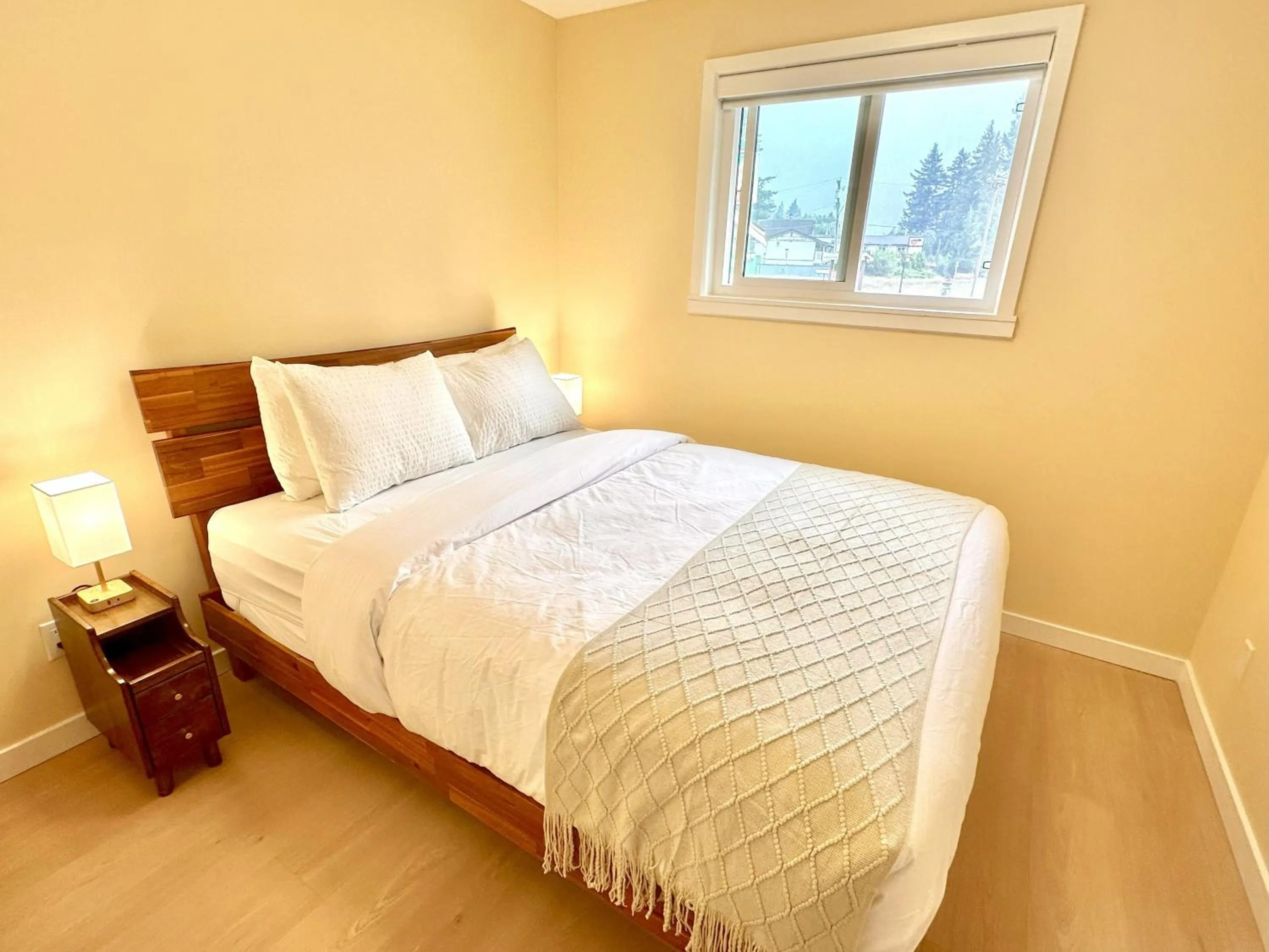 Bed in Richca Chalets Resort