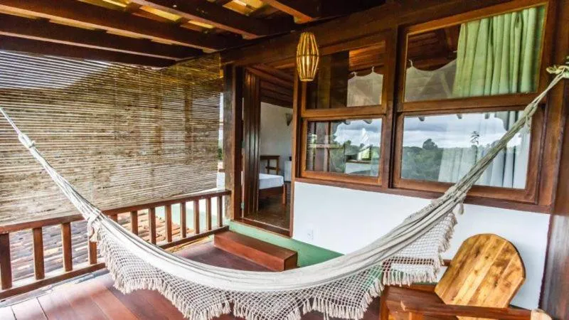 Balcony/Terrace in Pousada Outeiro