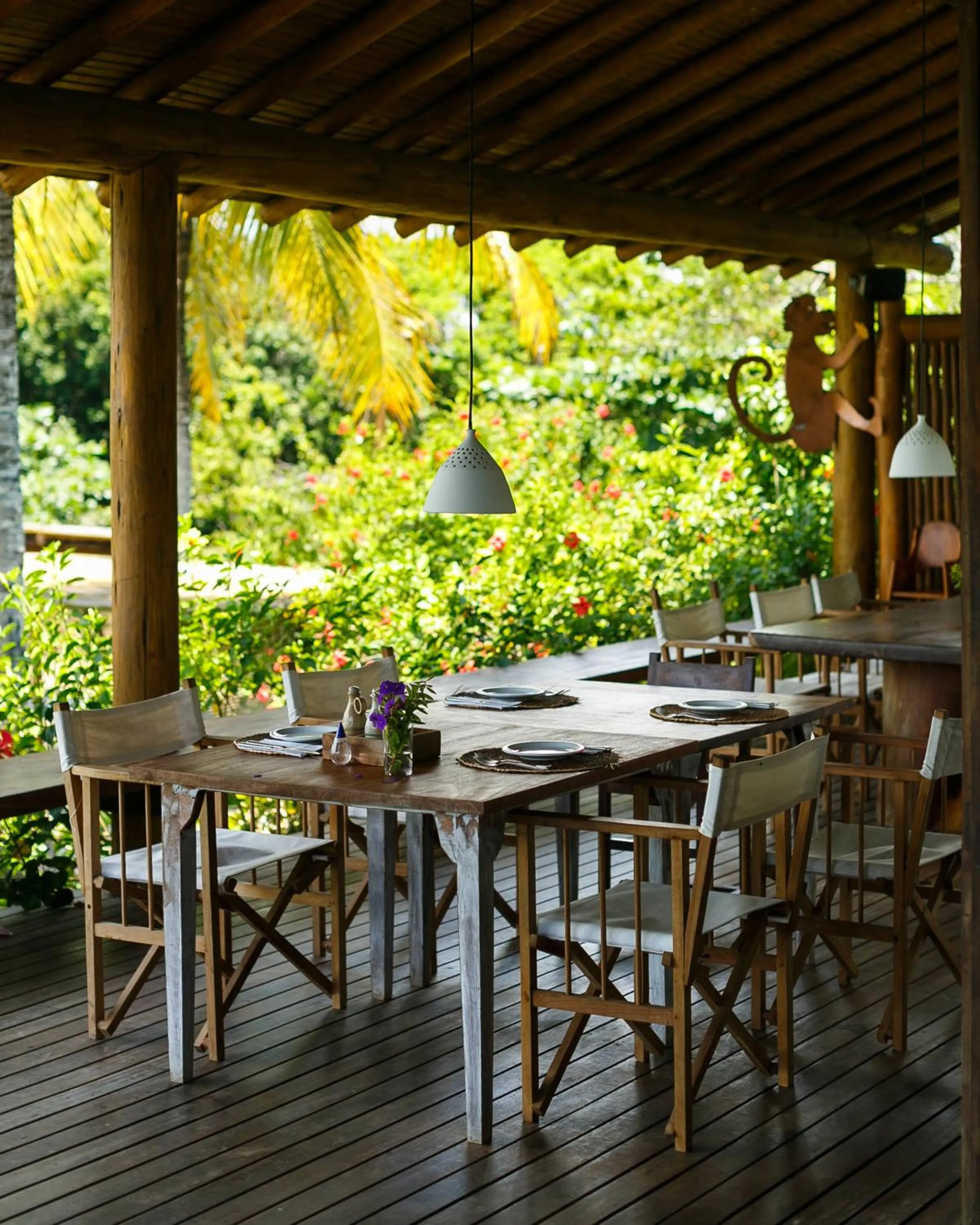 Dining area in Pousada Outeiro