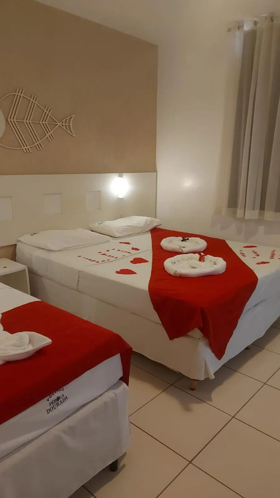 Bed in Pousada Pérola Dourada