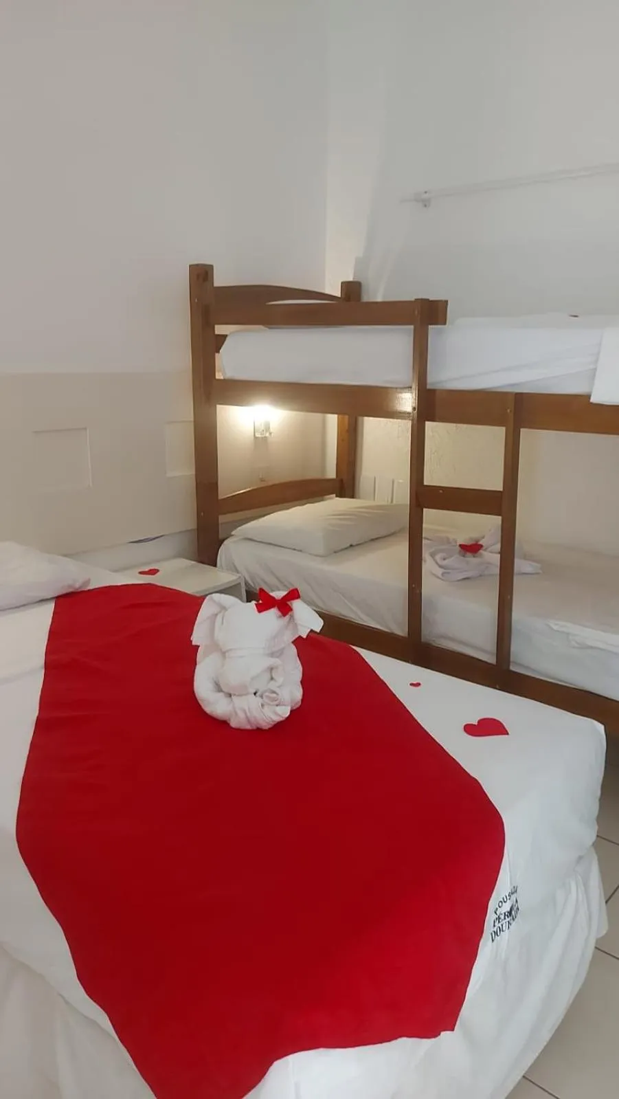 Bed in Pousada Pérola Dourada