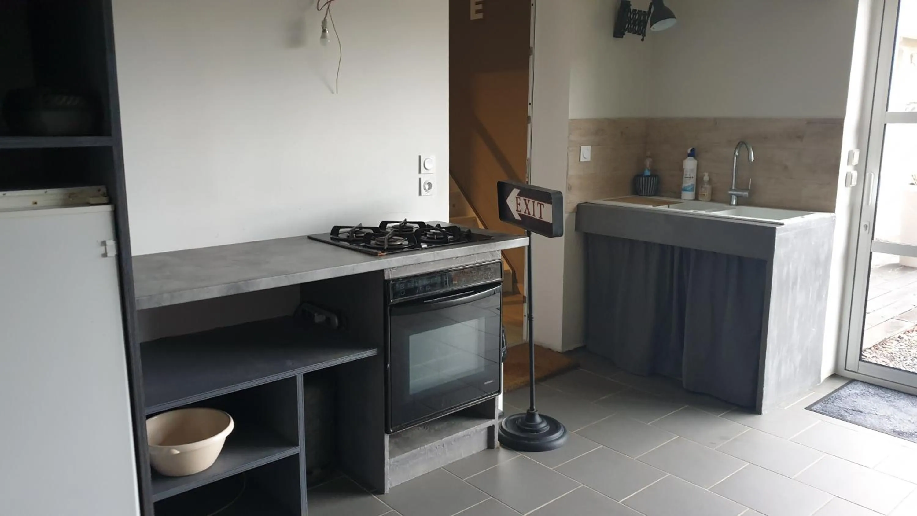 Kitchen or kitchenette in Chambres d hotes Couette et Campagne