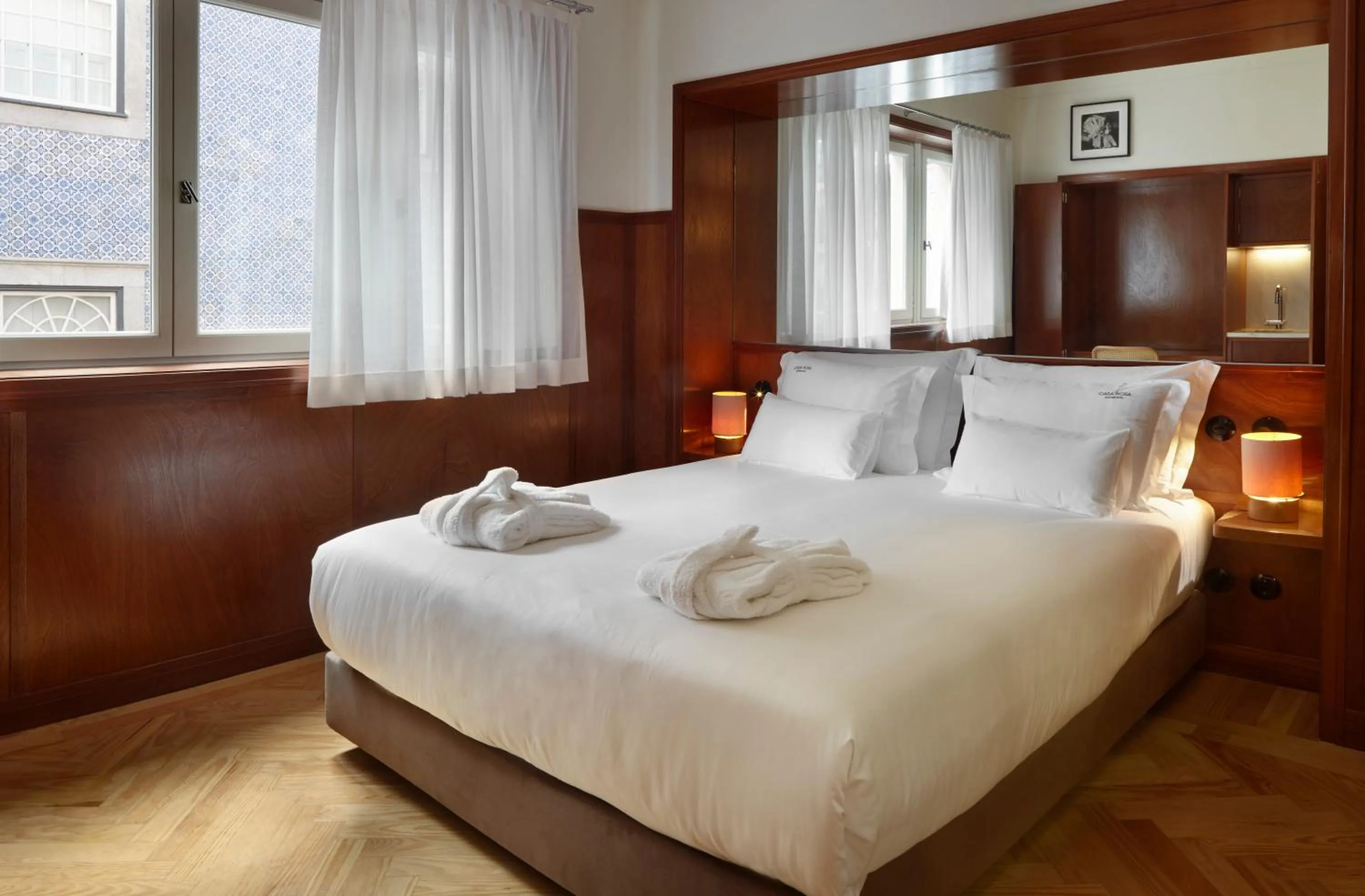 Bedroom, Bed in Casa Rosa