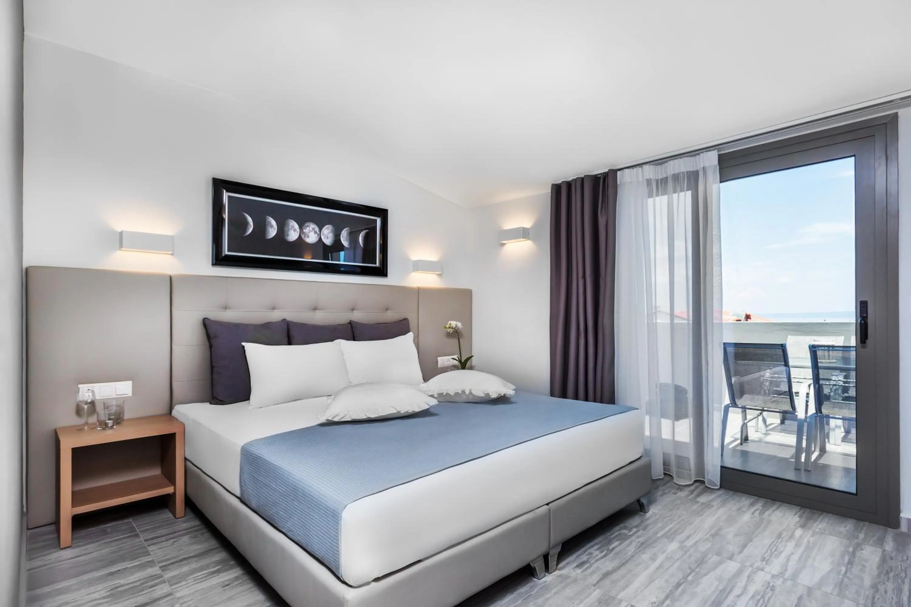 Bedroom in Nymphes Deluxe Accommodation Pefkochori