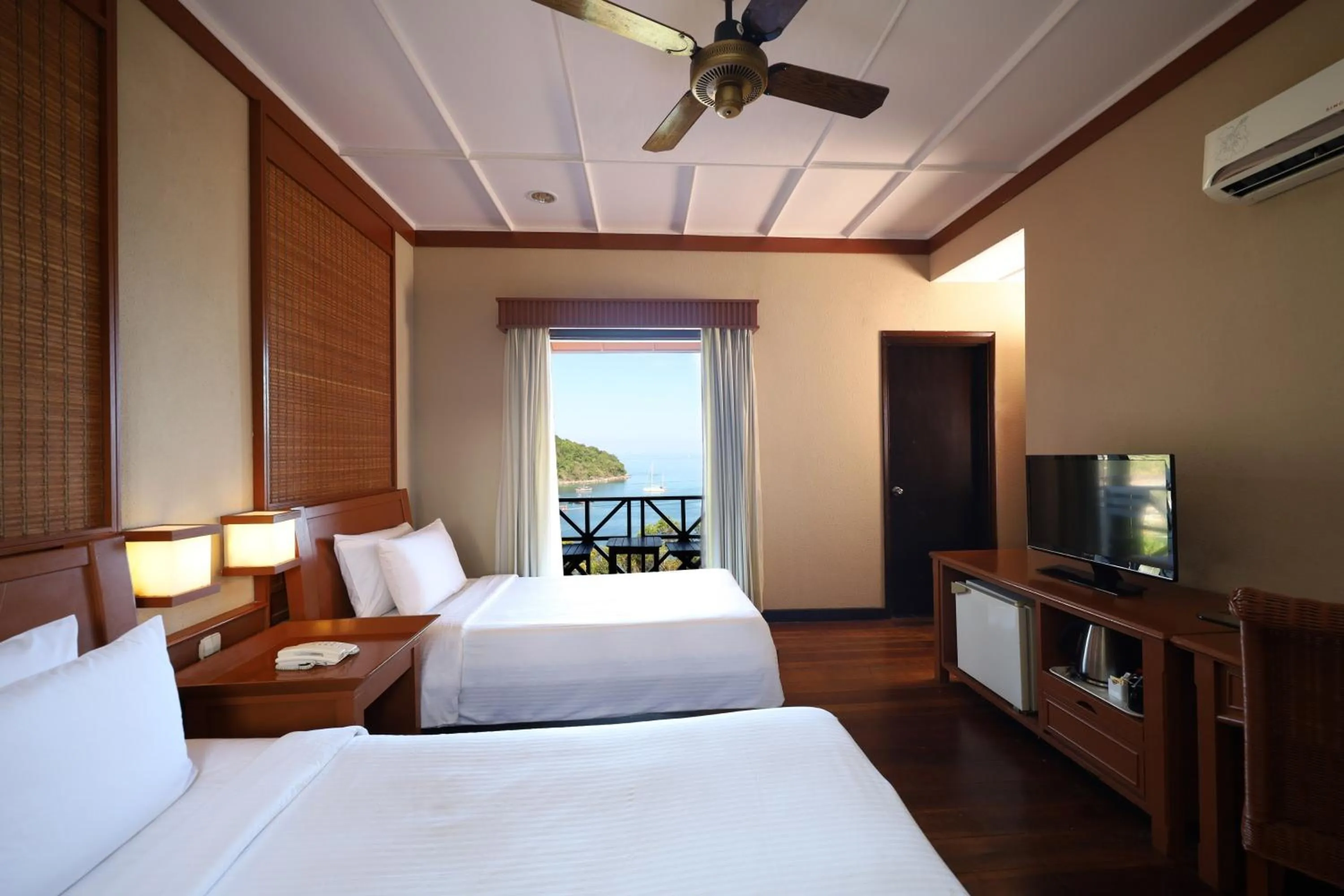 Bed in Redang Island Resort