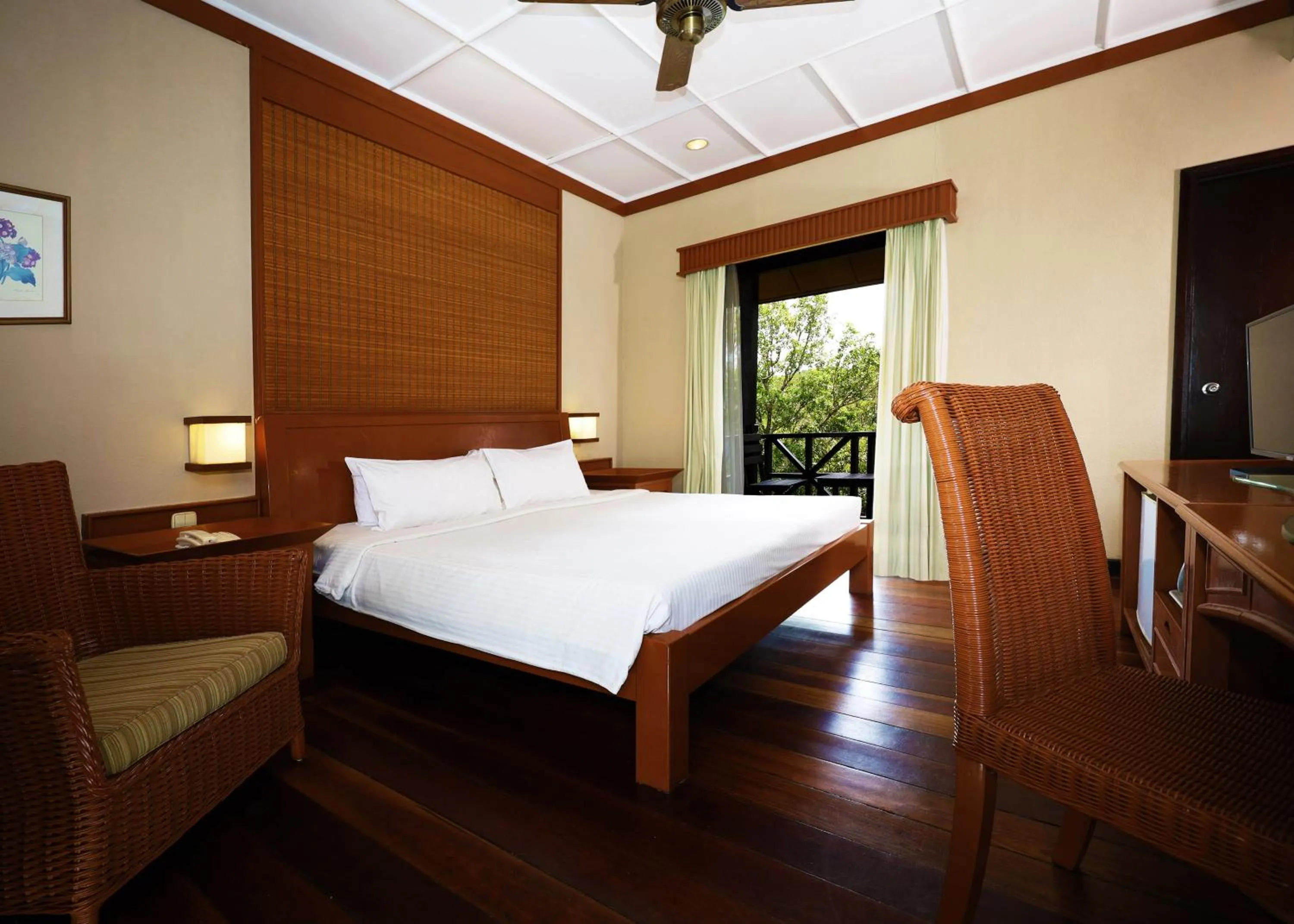 Bed in Redang Island Resort