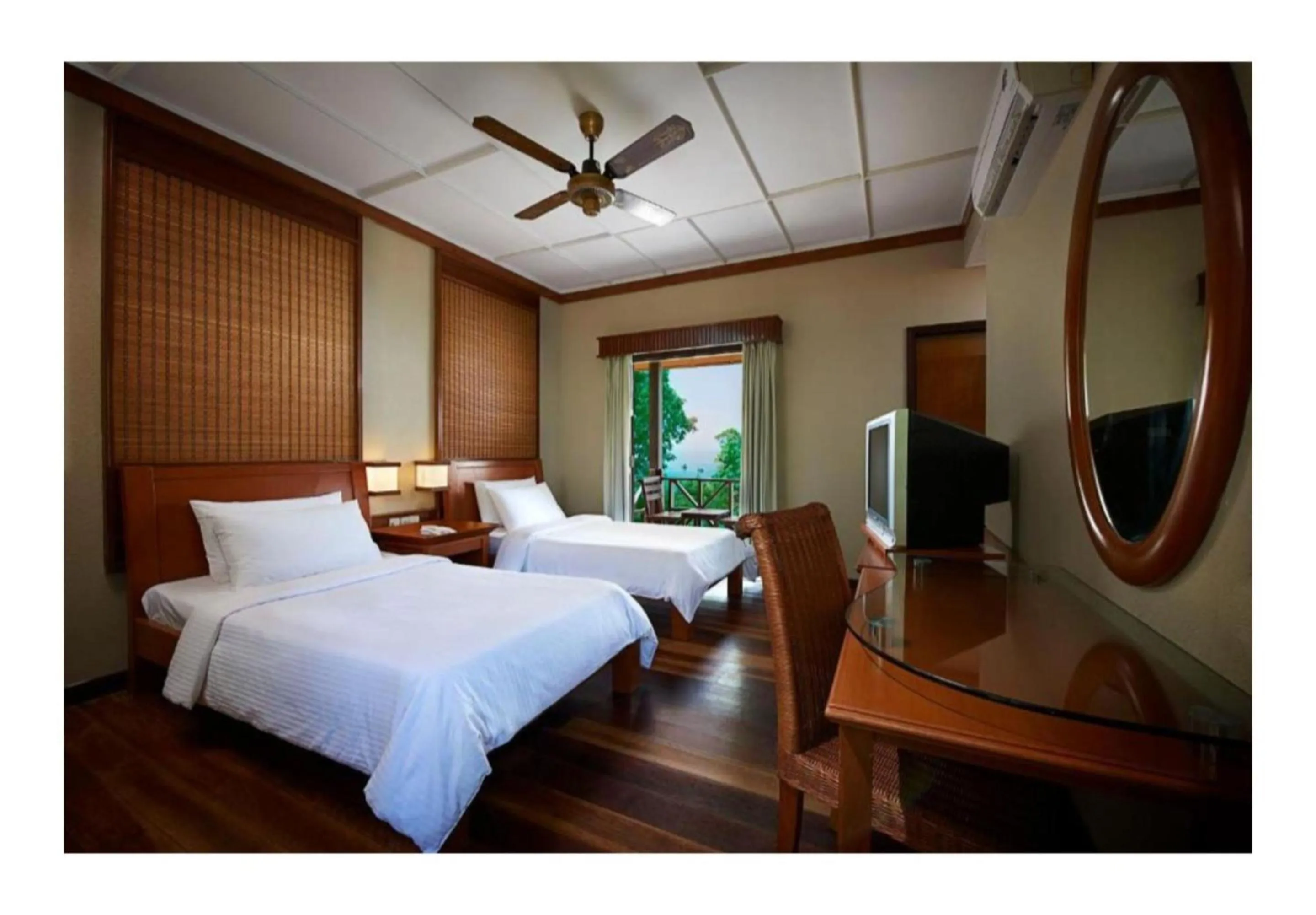Bed in Redang Island Resort