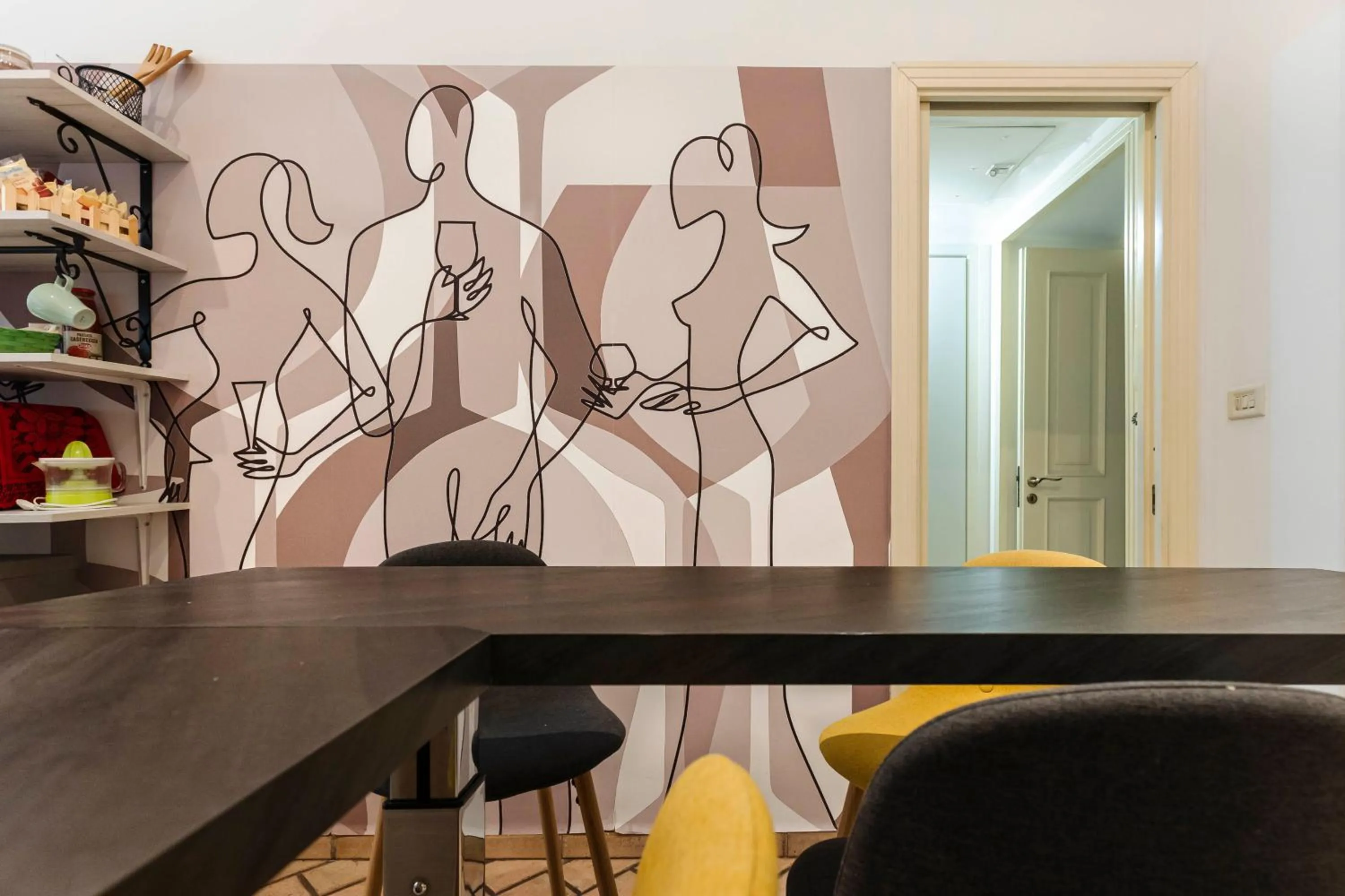 Kitchen or kitchenette in La Casa Del Sole A Mergellina