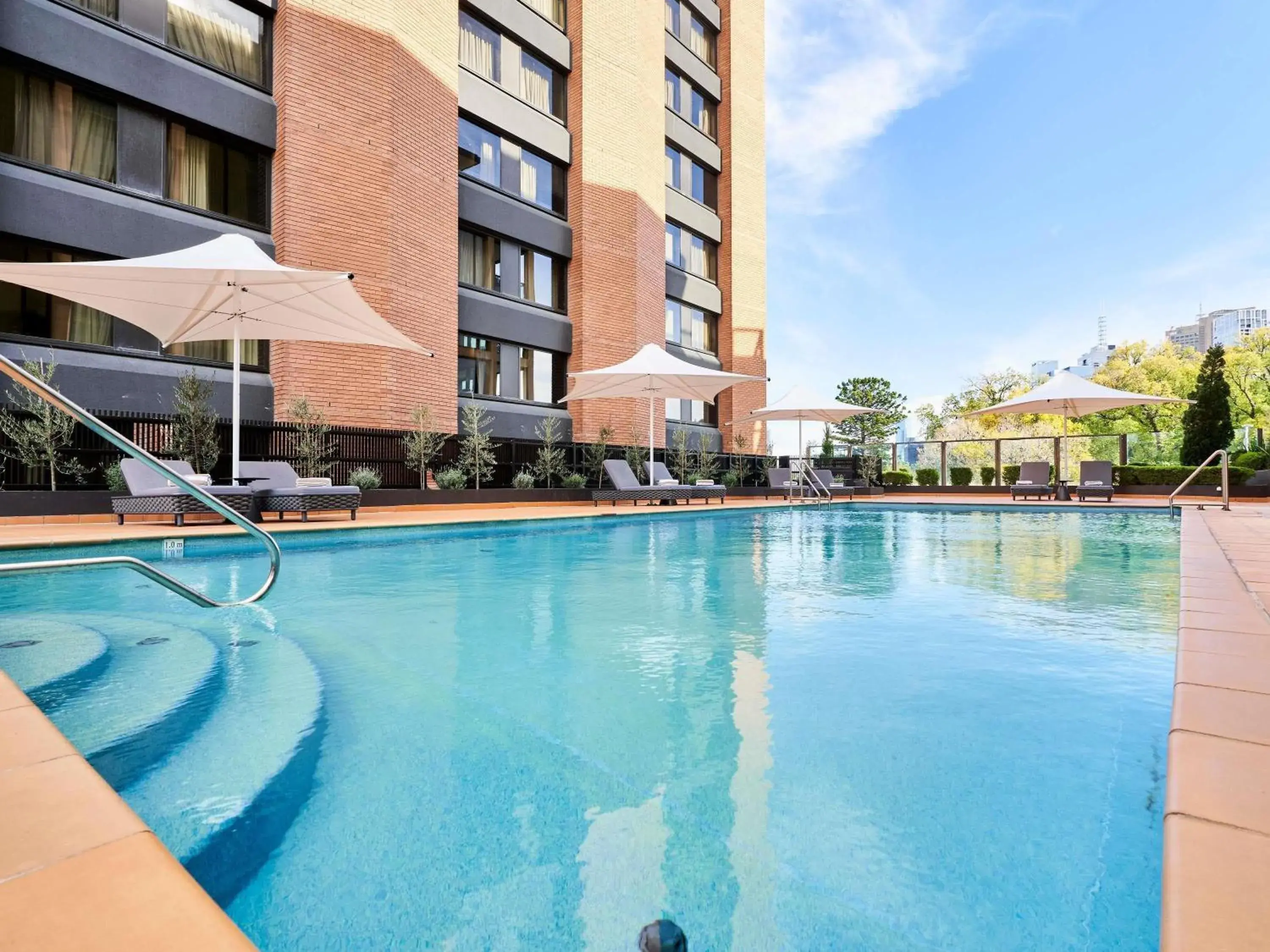 Pool view in Pullman Melbourne On the Park Pool view in Pullman Melbourne On the Park