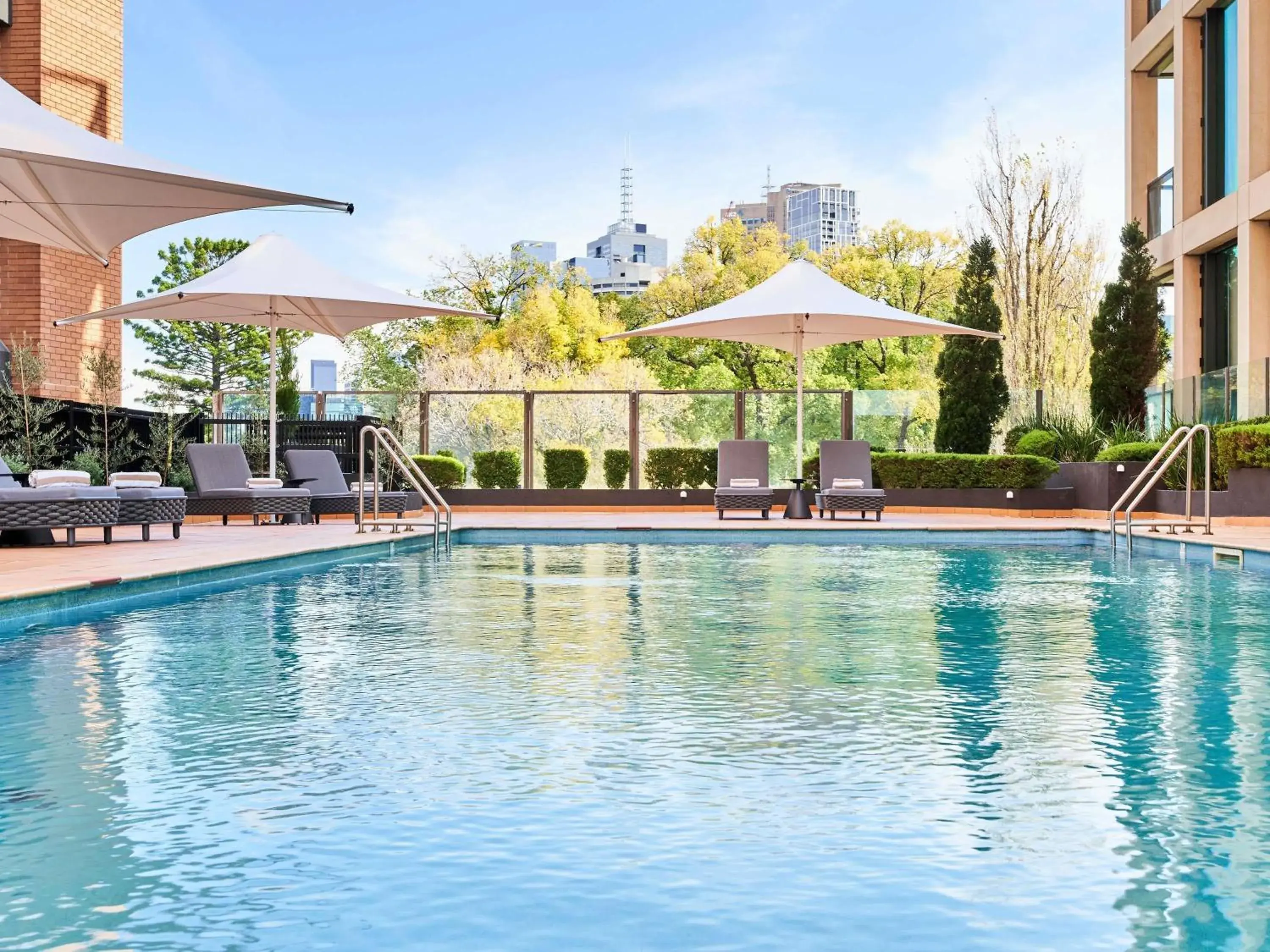 Pool view in Pullman Melbourne On the Park Pool view in Pullman Melbourne On the Park