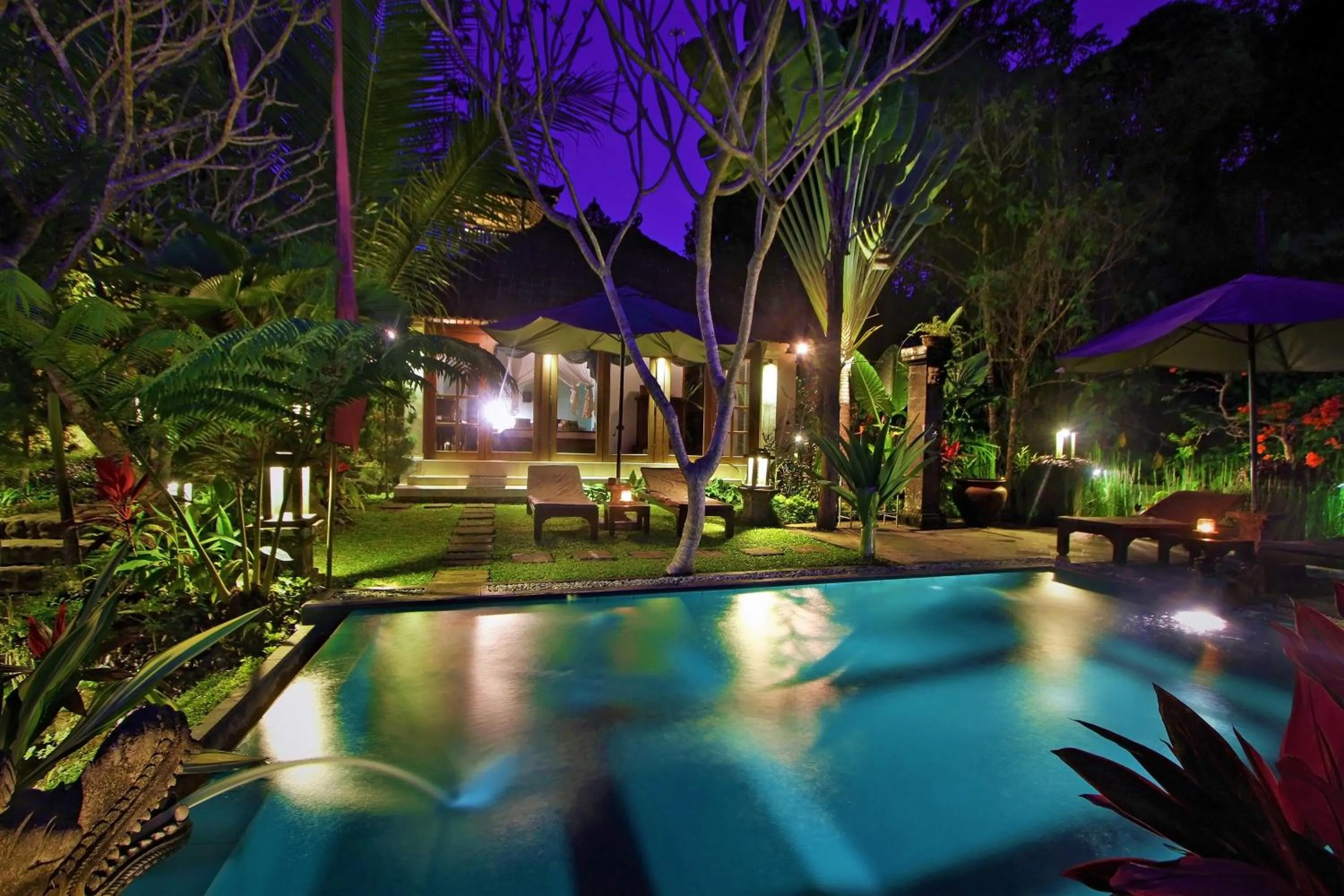 Night in The Mahogany Villa Ubud