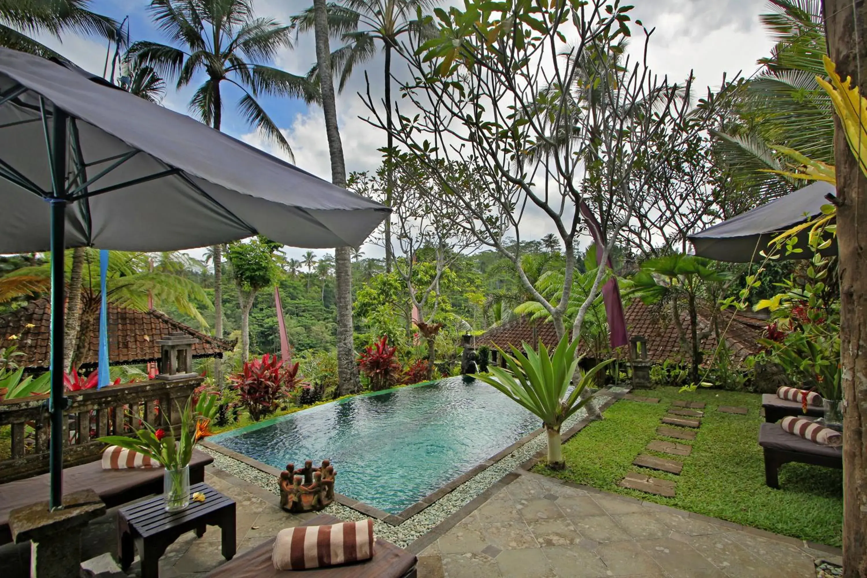 Swimming pool in The Mahogany Villa Ubud Swimming pool in The Mahogany Villa Ubud