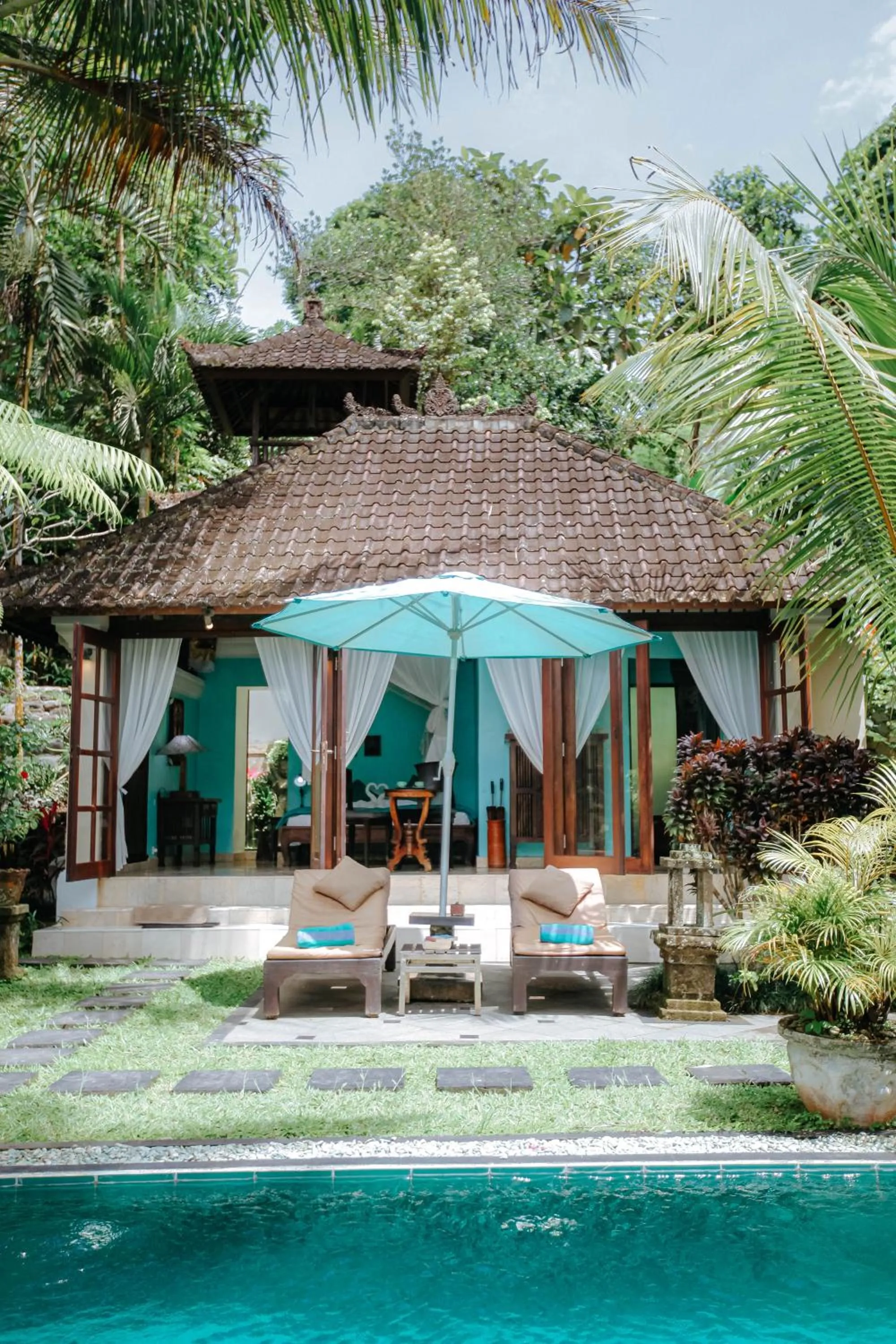 Patio in The Mahogany Villa Ubud