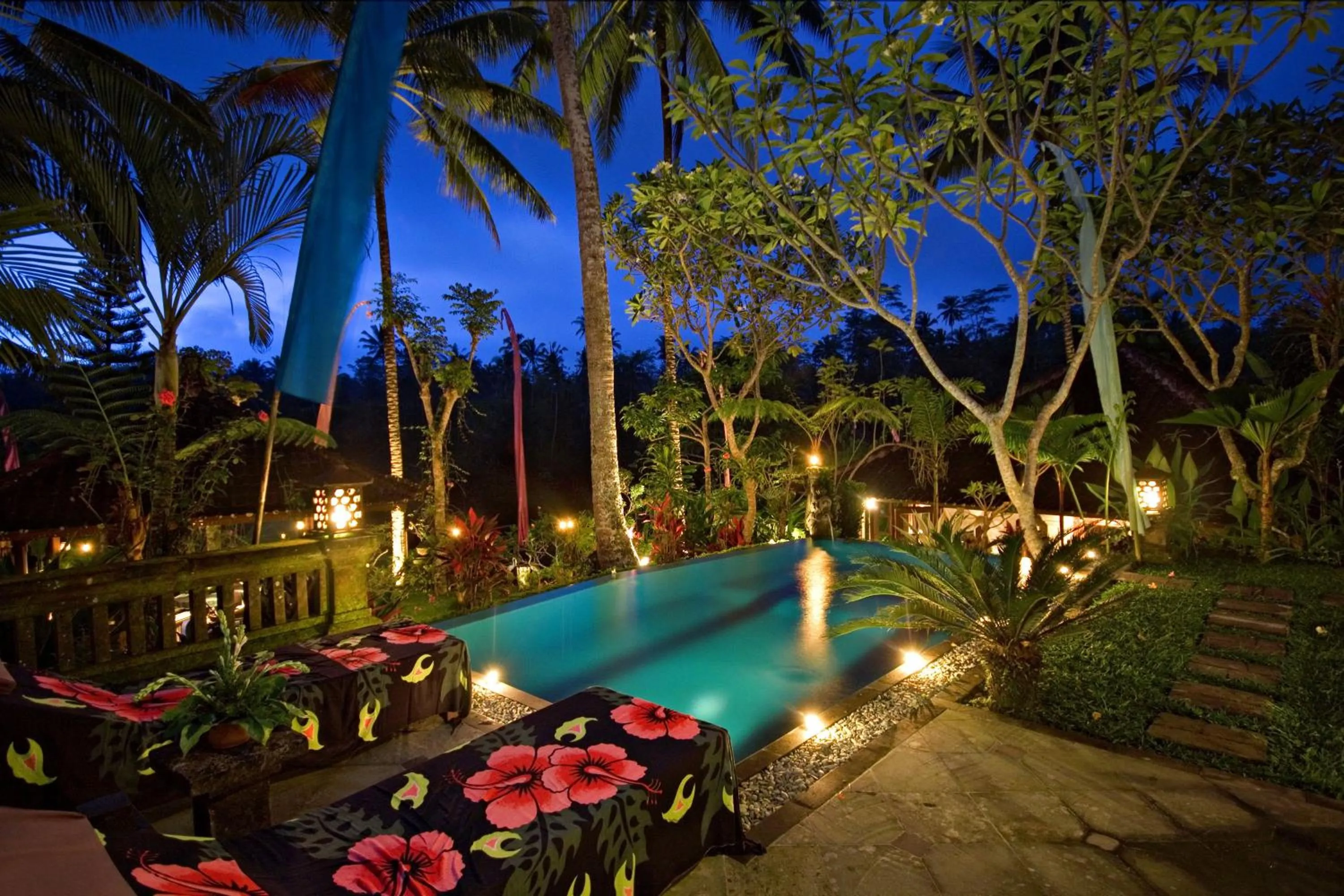 Night in The Mahogany Villa Ubud