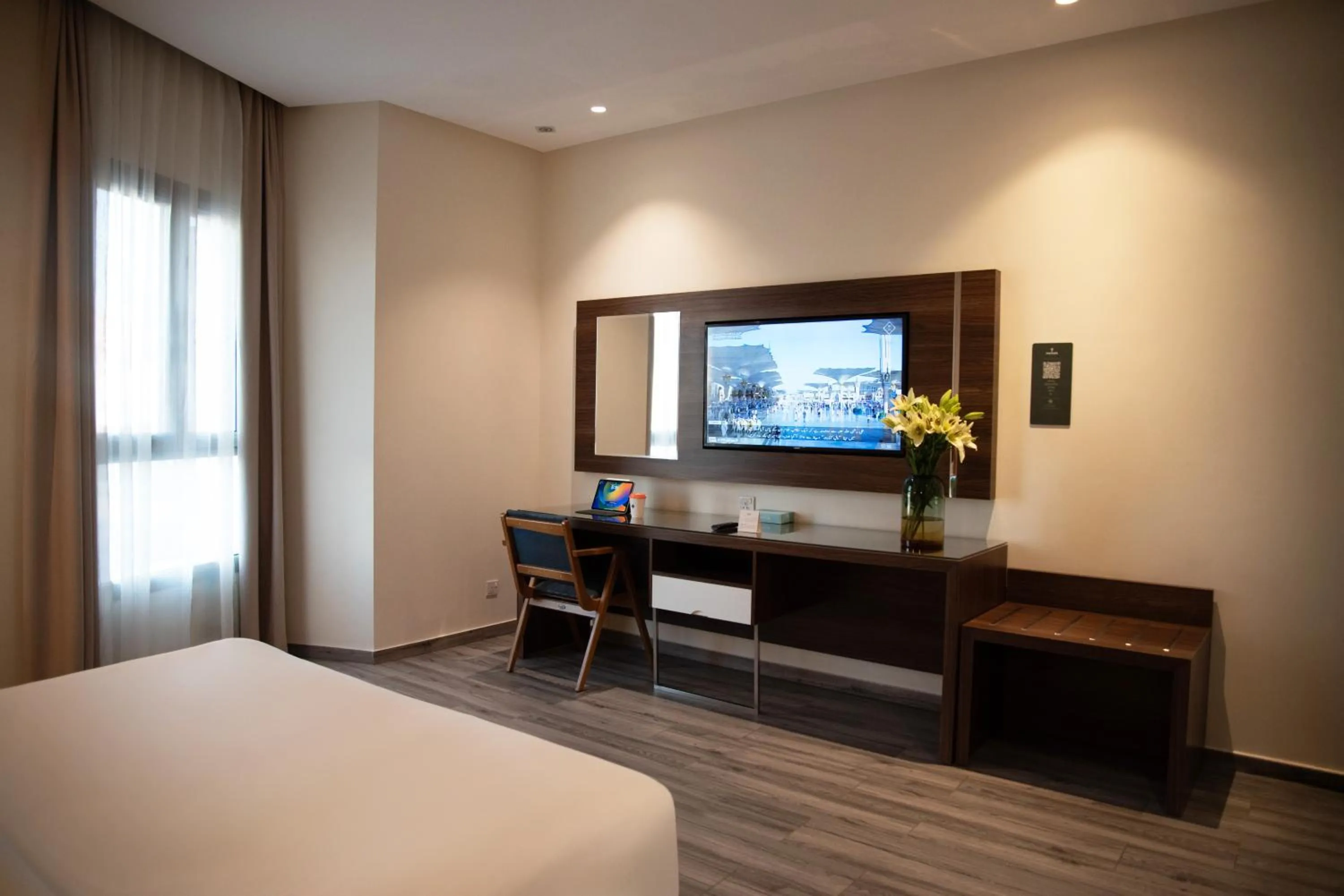 Bed in Hafawah Suites