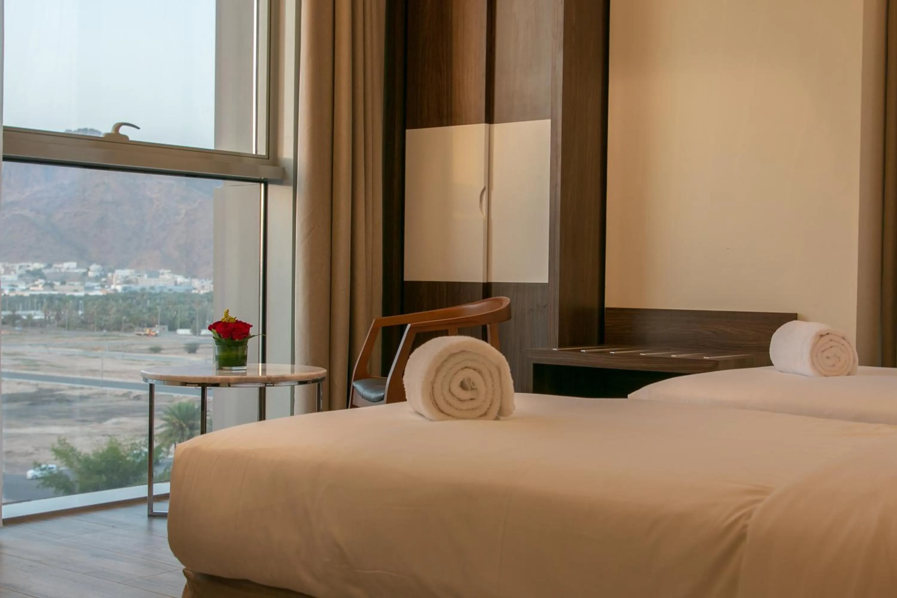 Bed in Hafawah Suites