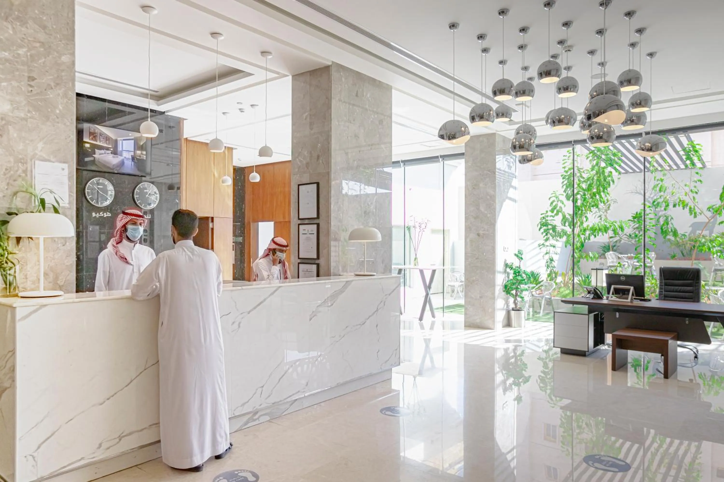 Lobby or reception in Hafawah Suites