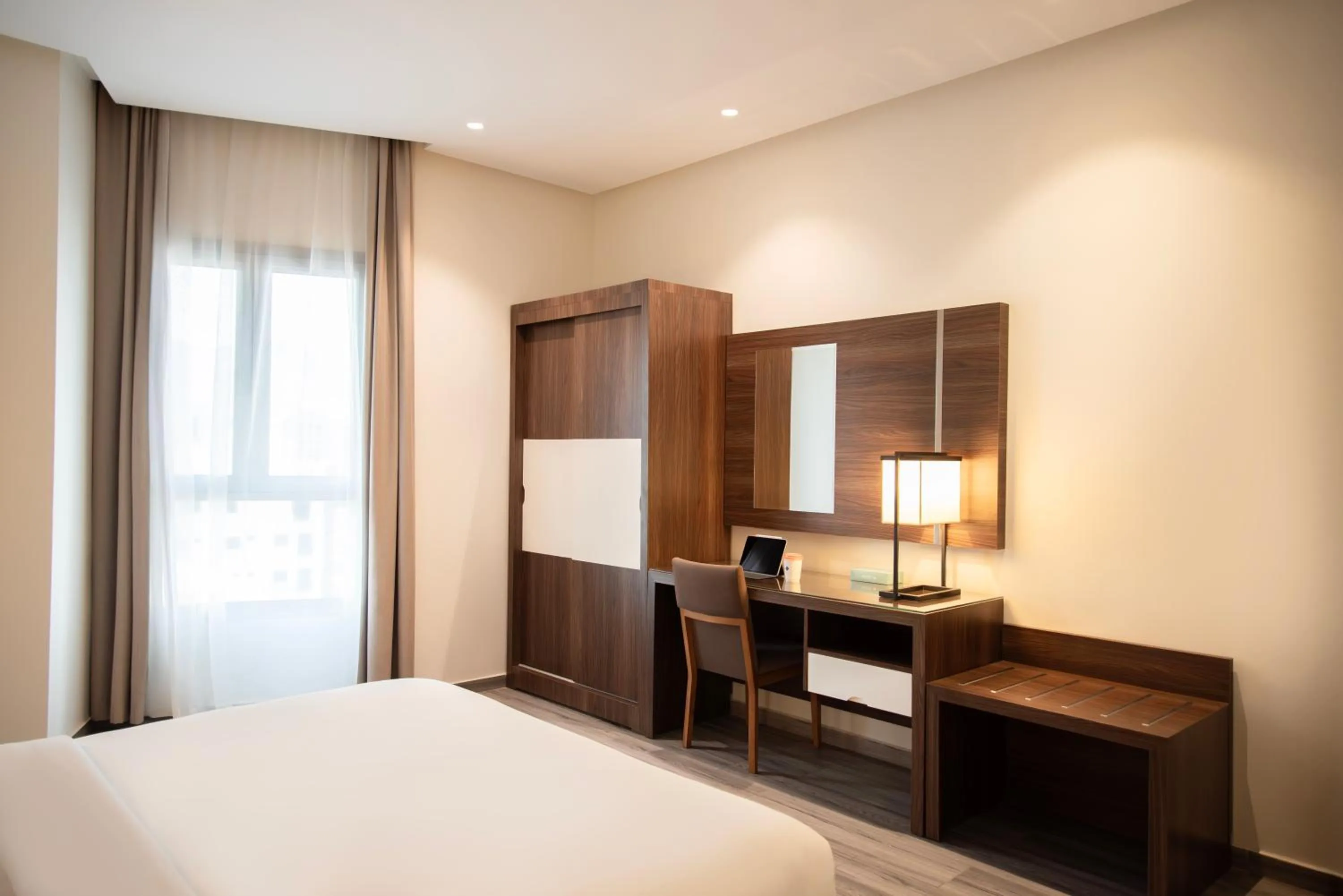 Bed in Hafawah Suites