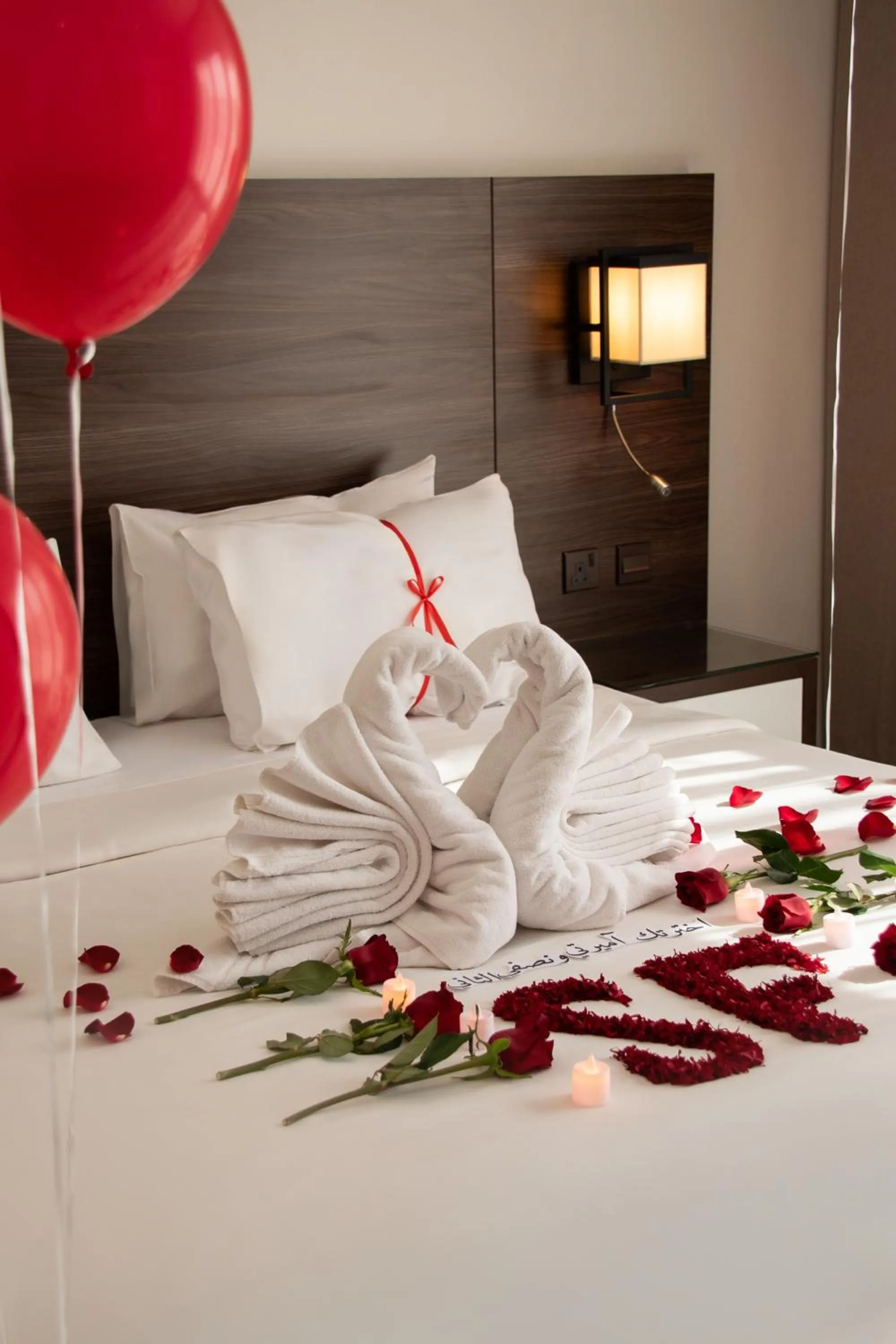 Bed in Hafawah Suites