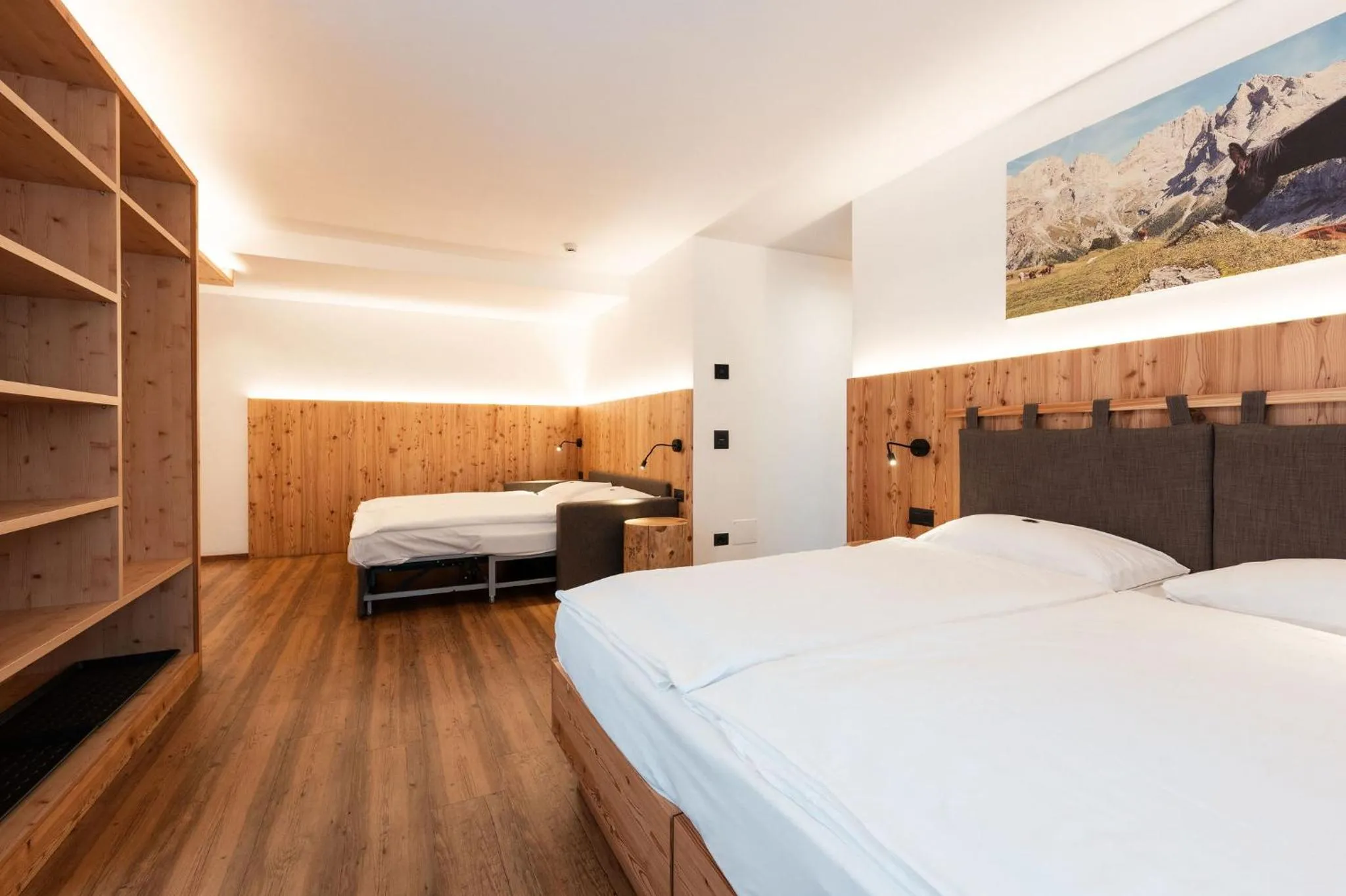 Bed in Hotel Piedibosco