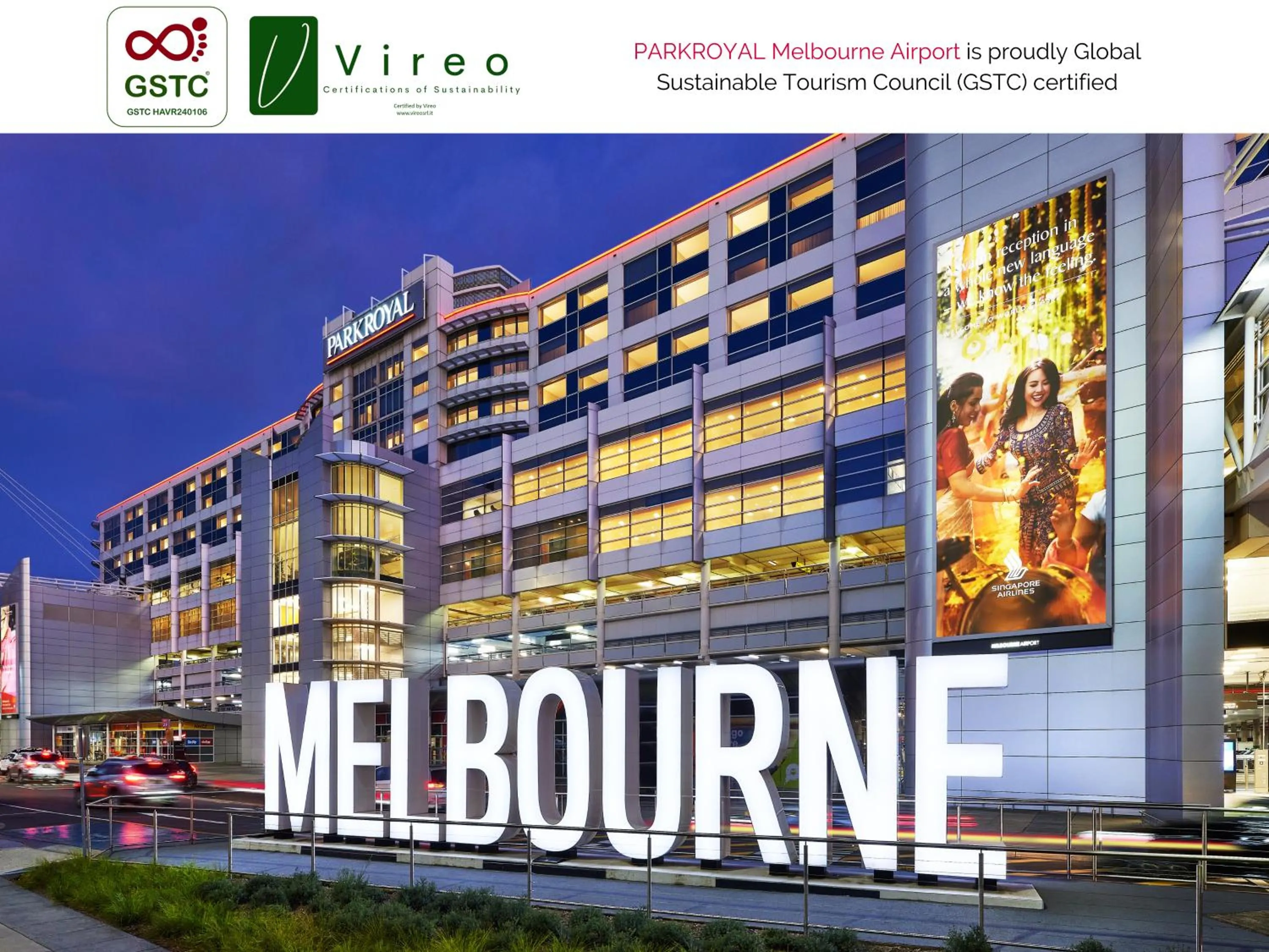 Property building in PARKROYAL Melbourne Airport