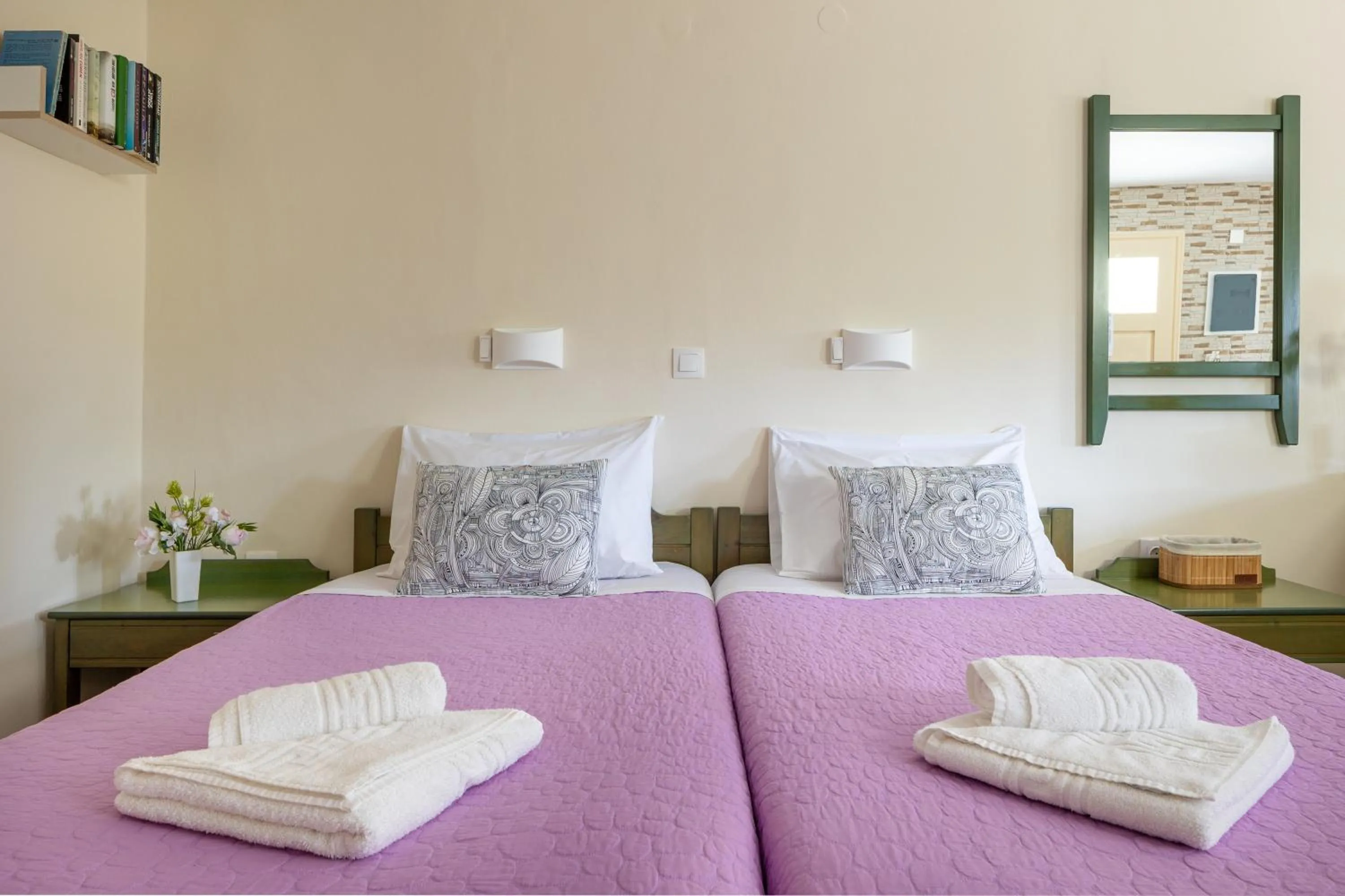 Bed in Armonia Apartments