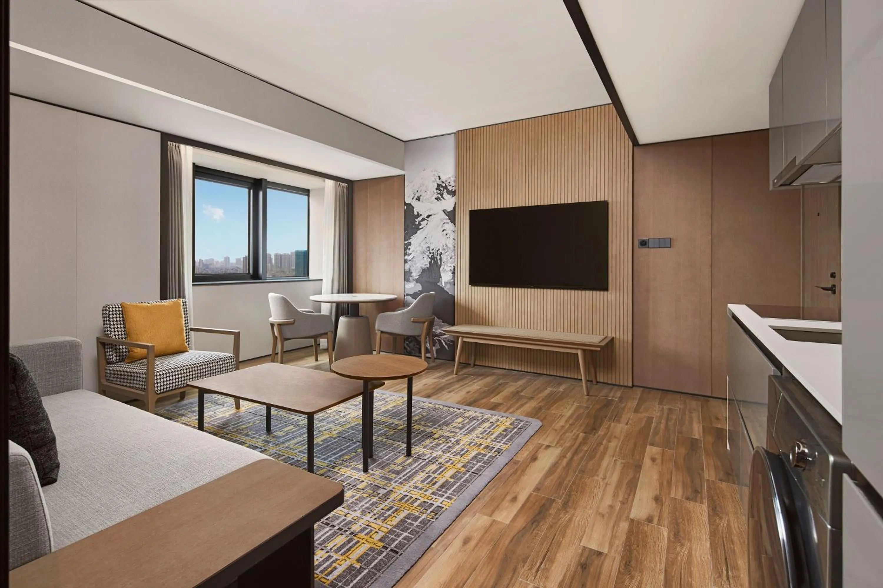 Living room in Sheraton Chengdu Lido Hotel