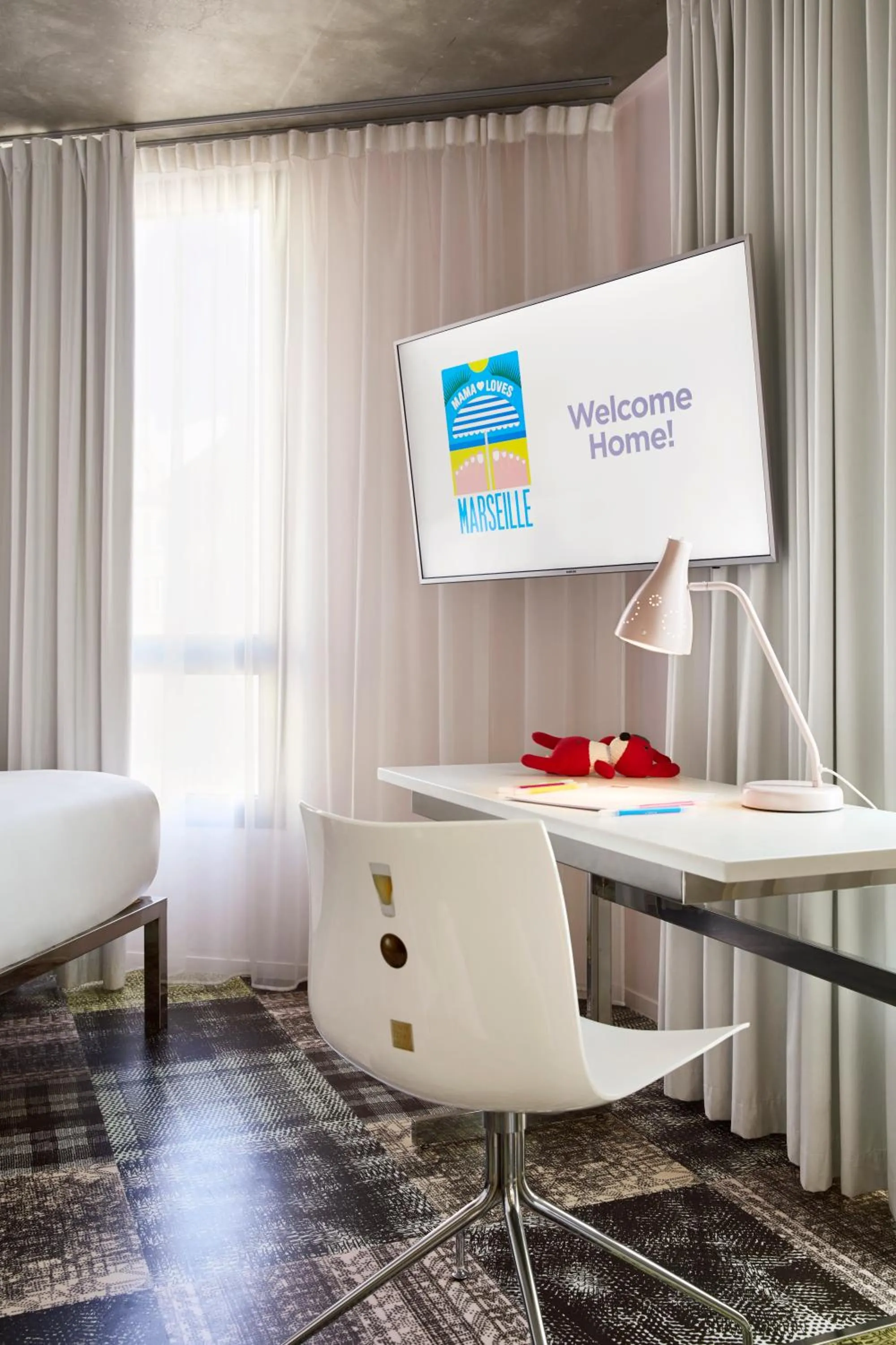 Decorative detail in Mama Shelter Marseille