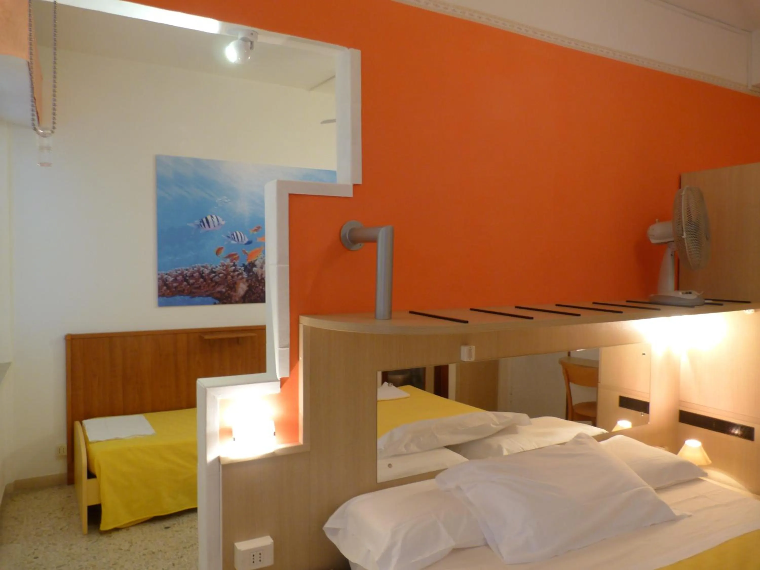 Decorative detail, Bed in Hotel Bologna